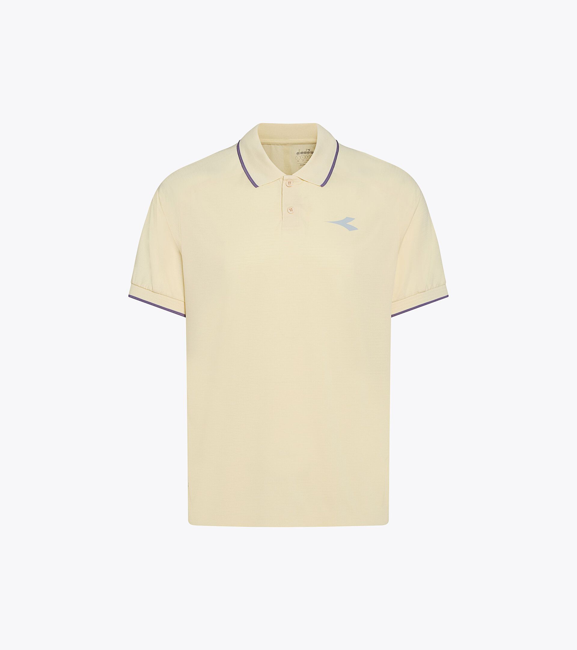 Tennis Polo Shirt with FIBRAZERO Technology - Racing - Men&rsquo;s SS POLO FIBRAZERO BEIGE SHIFTY - Diadora