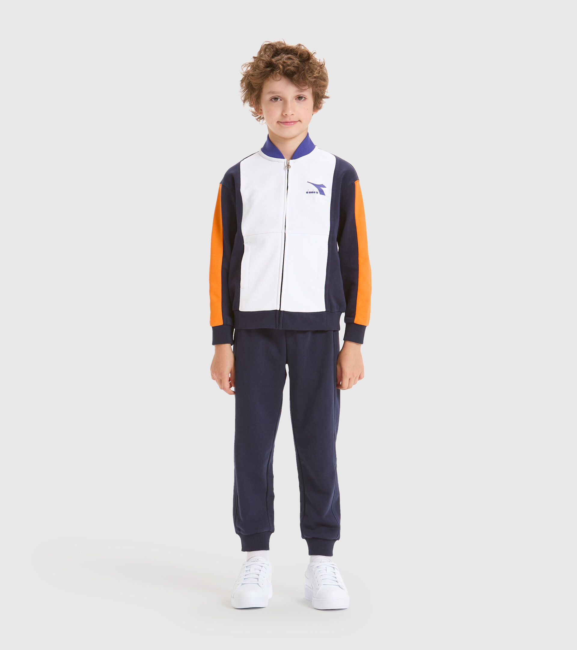 Apparel Sport BAMBINO JB.TRACKSUIT FZ HOOPLA AZUL CHAQUETON Diadora