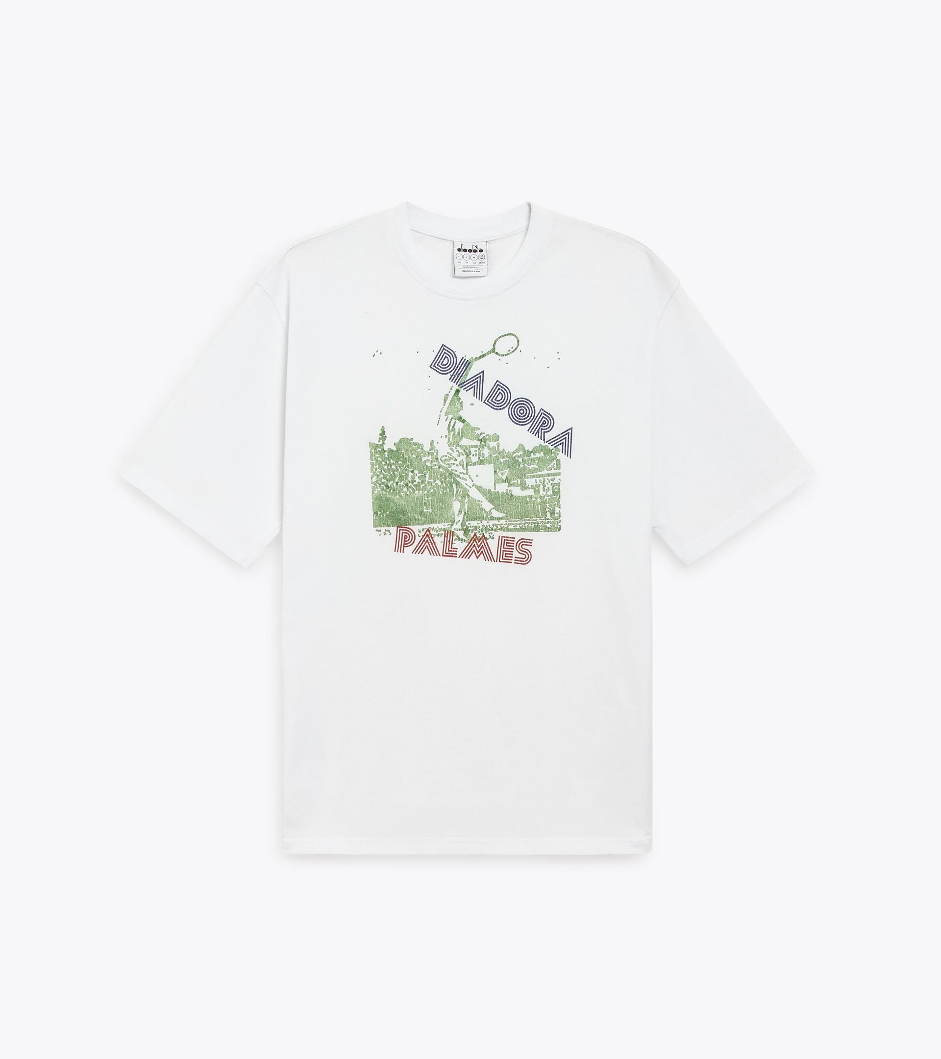 Legacy t-shirt with OG archive print - Made in Italy - All-gender
 T-SHIRT SS LEGACY I OPTICAL WHITE - Diadora