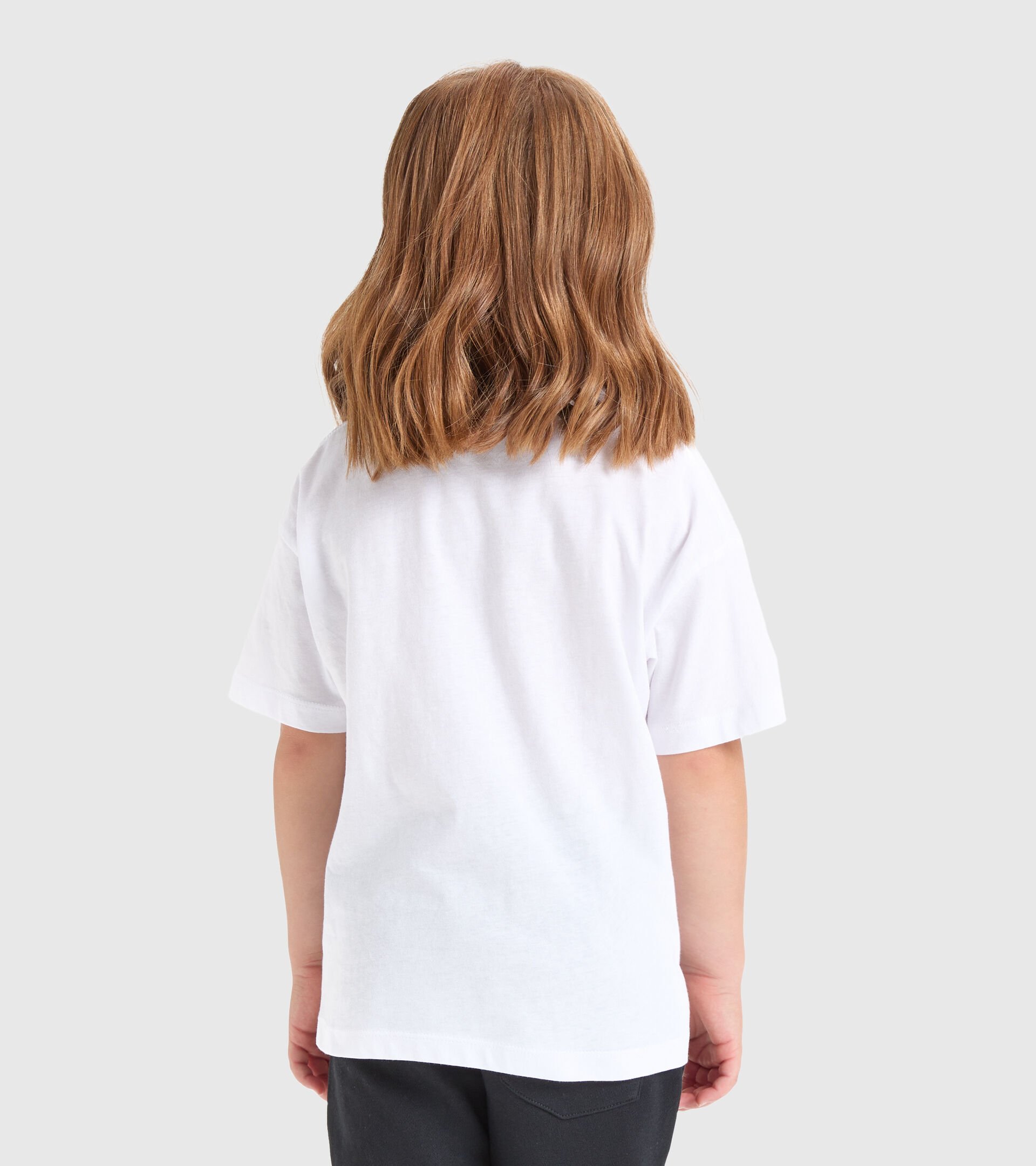 Junior sports T-shirt - Unisex JU. T-SHIRT SS CHROMIA OPTICAL WHITE - Diadora