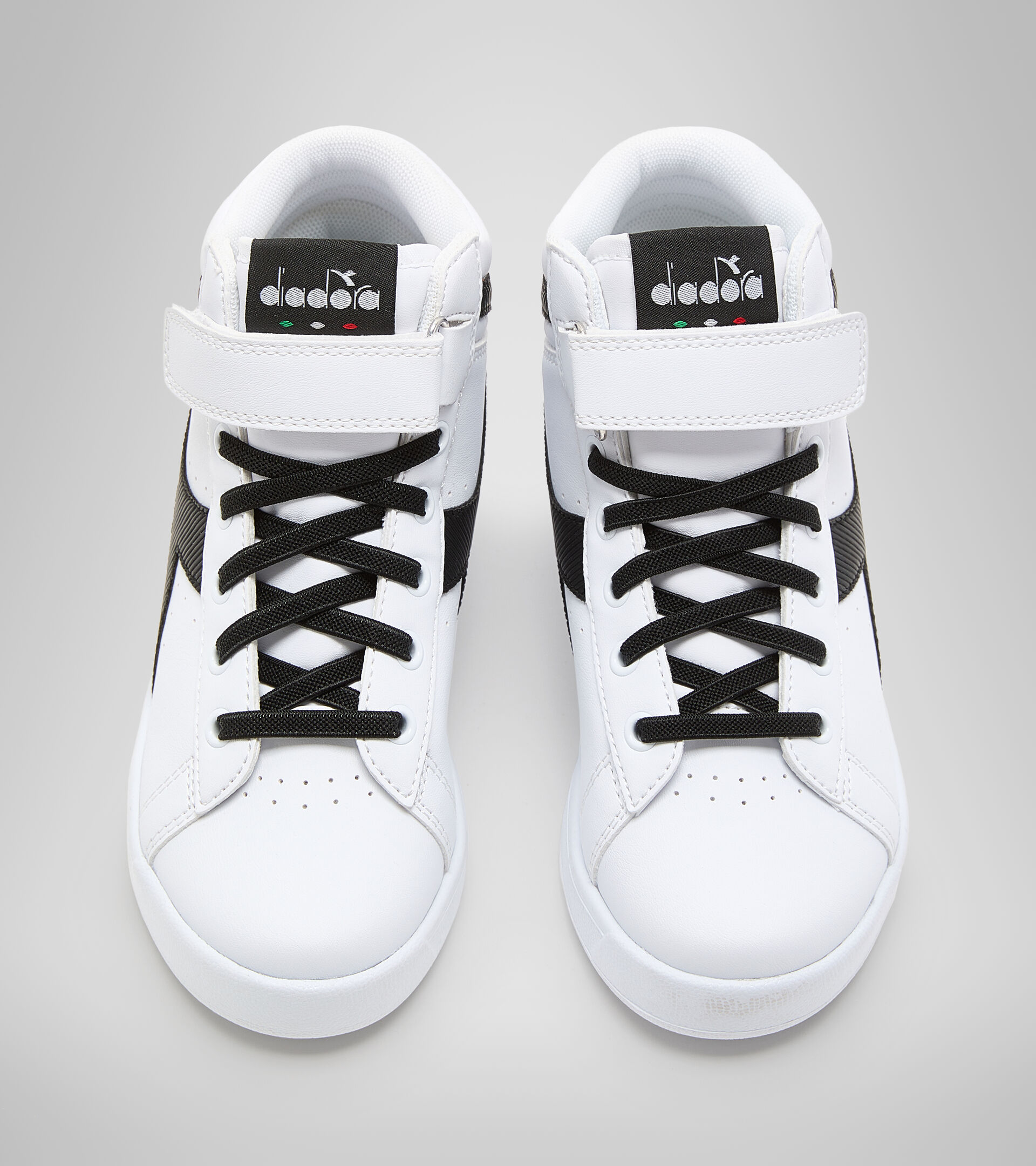 Sports shoes - Kids 4-8 years GAME P HIGH GIRL PS WHITE/WHITE/BLACK - Diadora