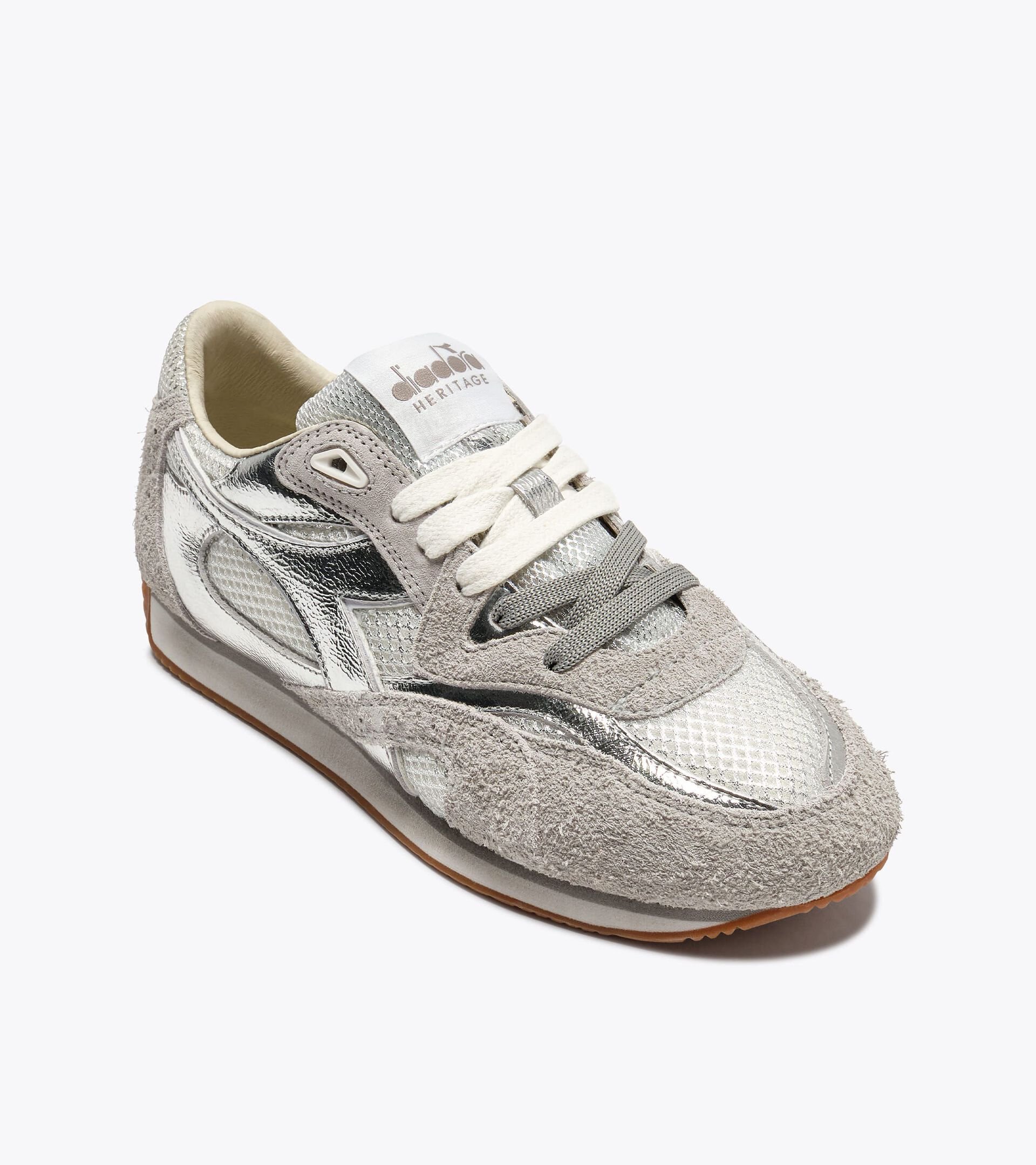 Heritage Leather Sneakers - All-gender EQUIPE REVENGE IRIDE WN SILVER METALIZED - Diadora