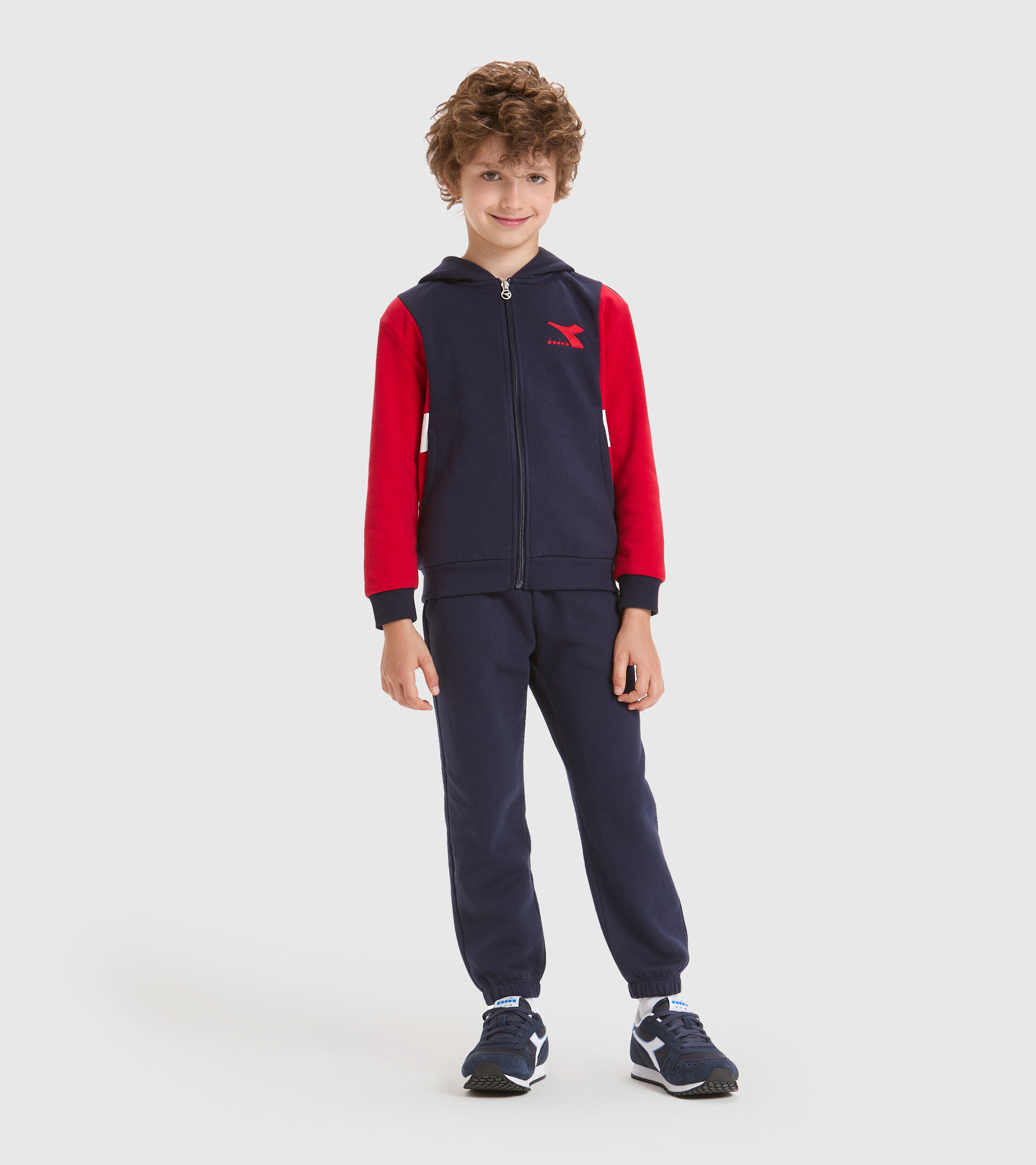 Tracksuit - Kids JB.TRACKSUIT HD FZ HOOPLA CLASSIC NAVY - Diadora