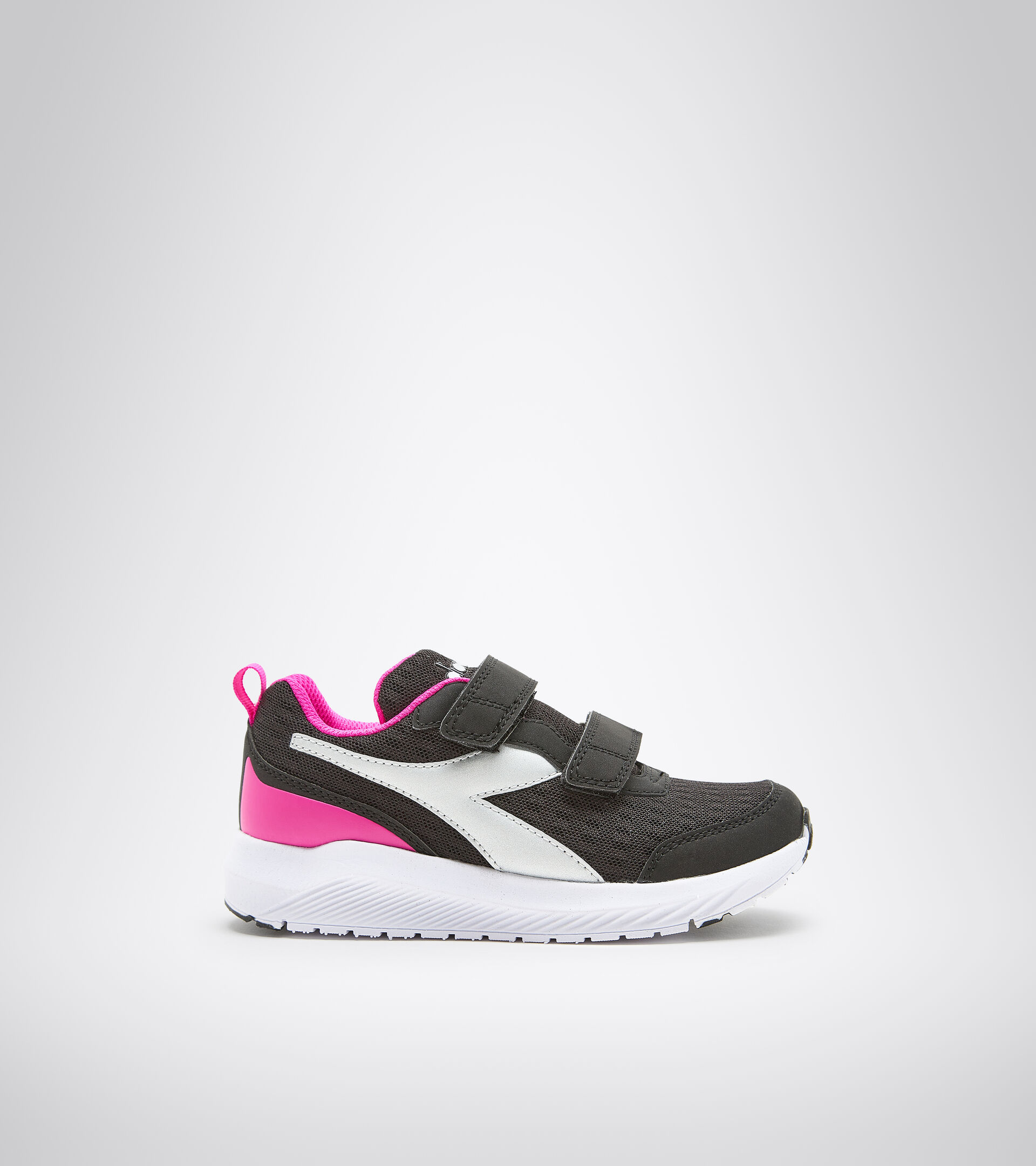 Junior running shoes - Unisex FALCON 2 JR V BLACK/SILVER/WHITE - Diadora