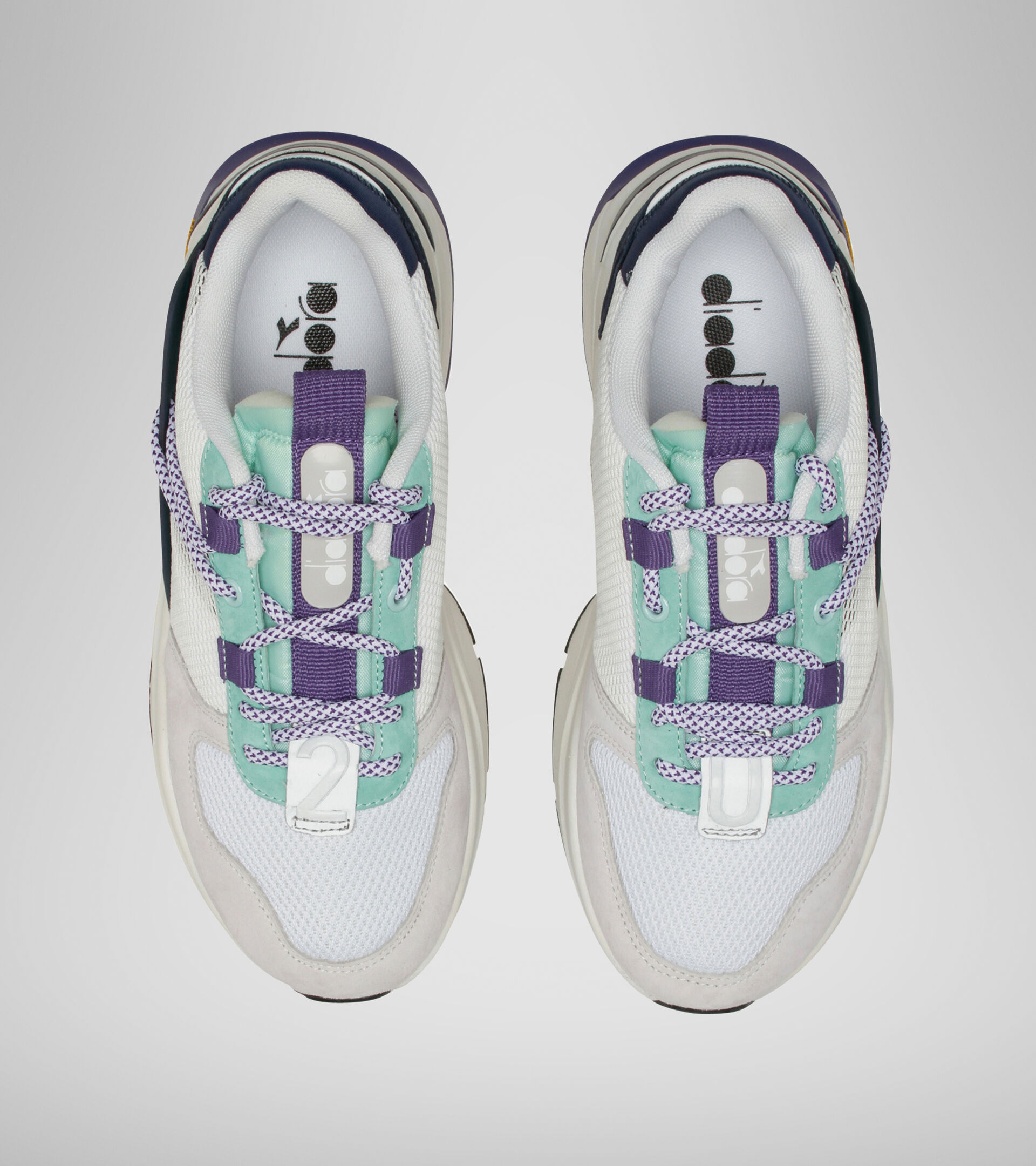 Sports shoe - Unisex TERRENA NYLON WHITE/DRESS BLUES/CABBAGE - Diadora
