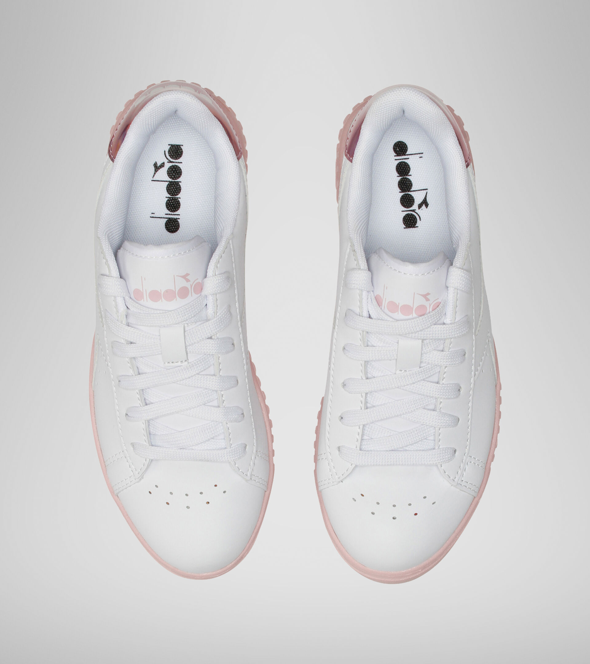 Sports shoes - Youth 8-16 years GAME STEP GS WHITE/PINK PEACHSKIN - Diadora