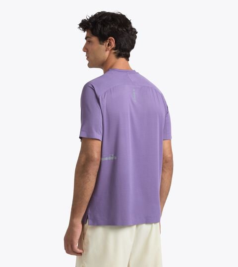 Short-Sleeve Technical T-shirt with FIBRAZERO Technology - Racing - Men&rsquo;s SS T-SHIRT FIBRAZERO VIOLET GRAPE COMPOTE - Diadora