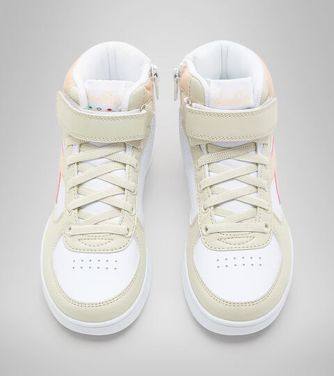 RAPTOR MID PS, BLANC OS/ROSE PASTELLO BRUN Chaussures de sport - Enfants 4-8 ans RAPTOR MID PS BLANC OS/ROSE PASTELLO BRUN - Diadora