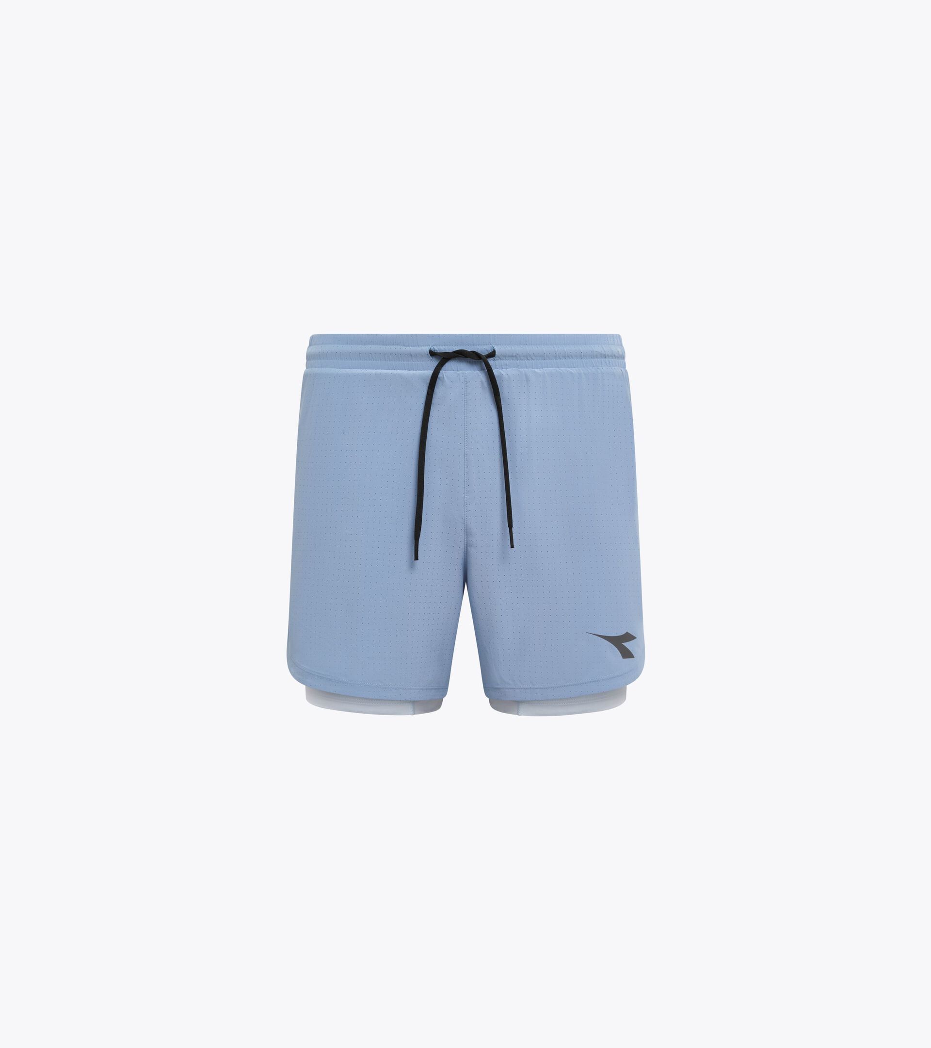 2-in-1 Running Shorts - Men&rsquo;s SHORTS 2IN1 5 ENDLESS SKY - Diadora