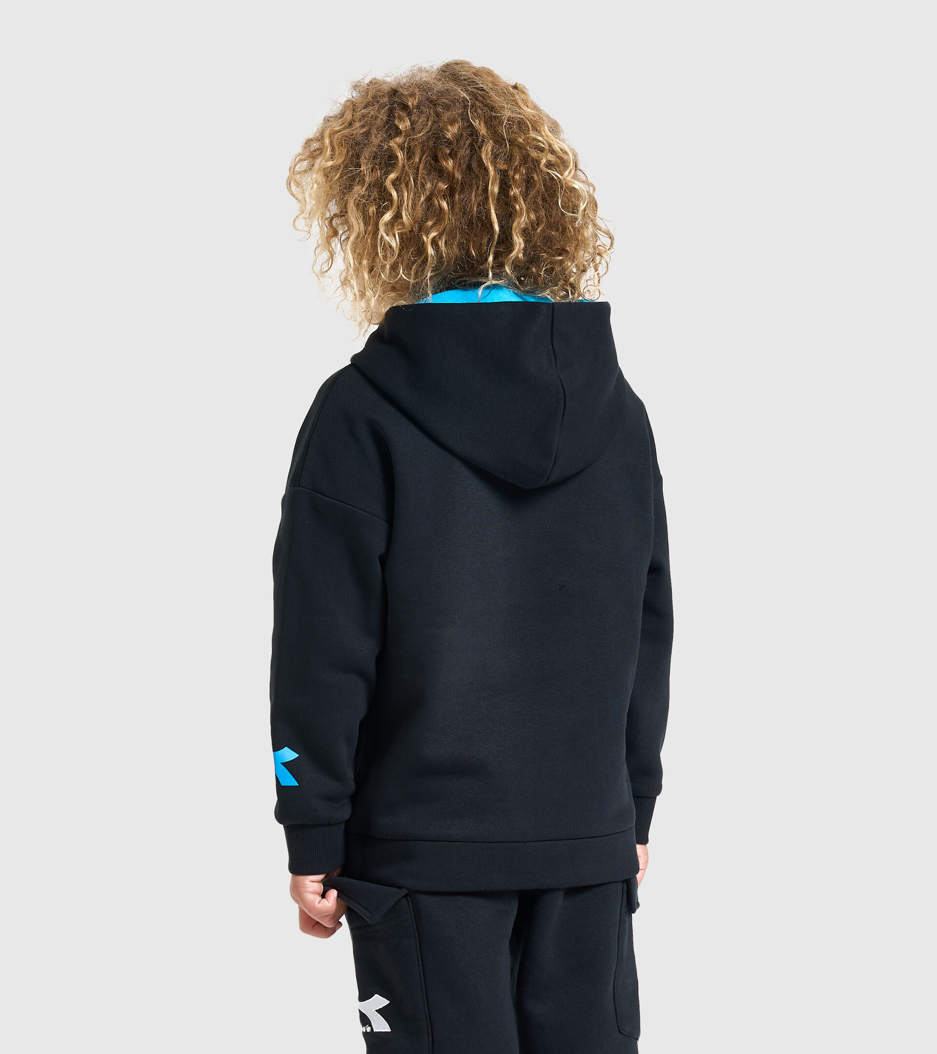 Hooded sweatshirt - Kids JB.HOODIE HOOPLA BLACK - Diadora