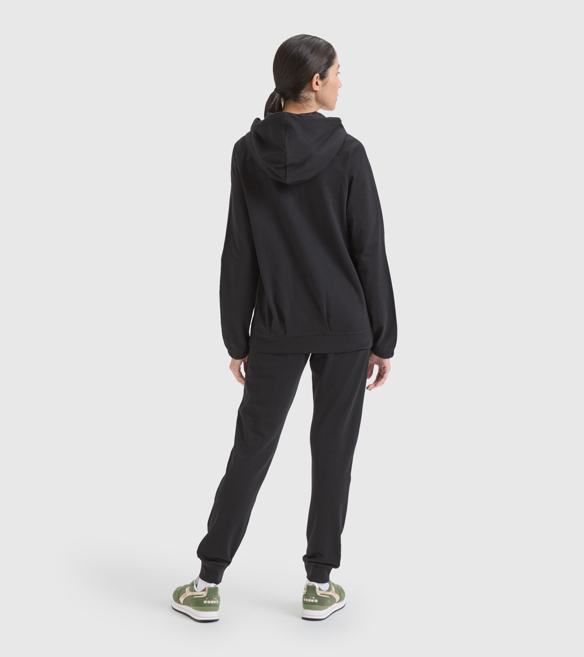 Cotton sports tracksuit - Women L.TRACKSUIT HD CORE BLACK - Diadora