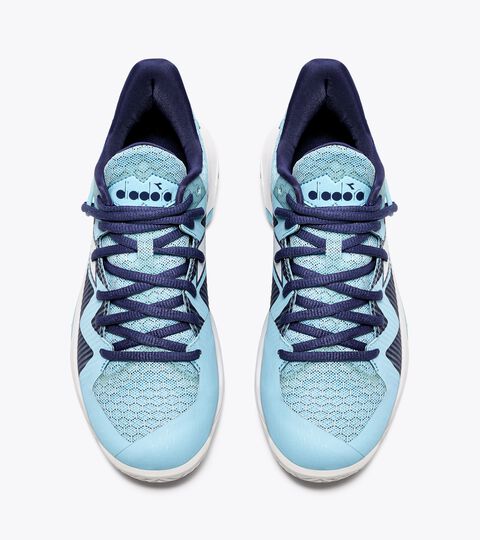 B.ICON 2 W AG, SCHATZCHEN BLAU/WEISS Tennis shoes for hard surfaces or clay courts - Women B.ICON 2 W AG SCHATZCHEN BLAU/WEISS - Diadora