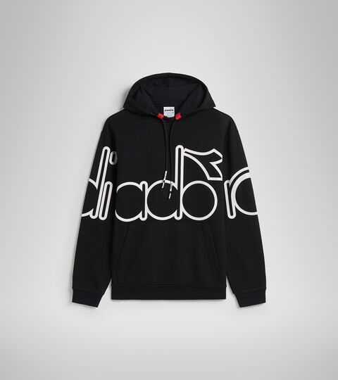 HOODIE URBANITY, BLACK Viscose and polyester sweatshirt - Men HOODIE URBANITY BLACK - Diadora