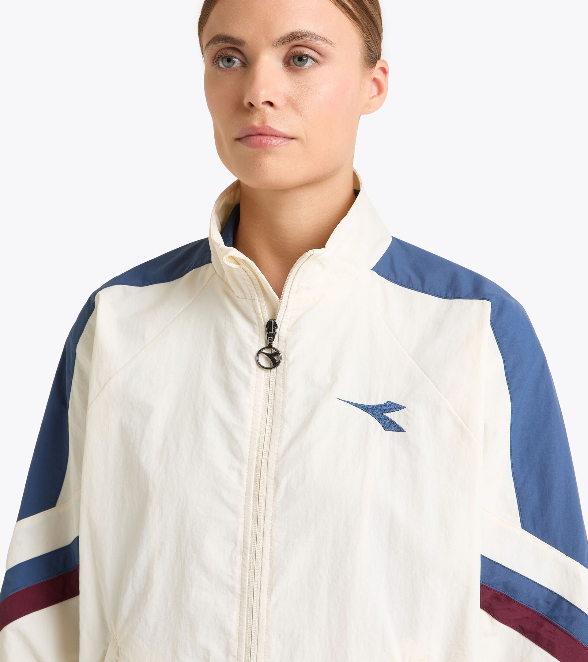 Chaqueta de tenis - Competición - Para todos los géneros U. TRACK JACKET MATCH BLANCO MURMURAR - Diadora