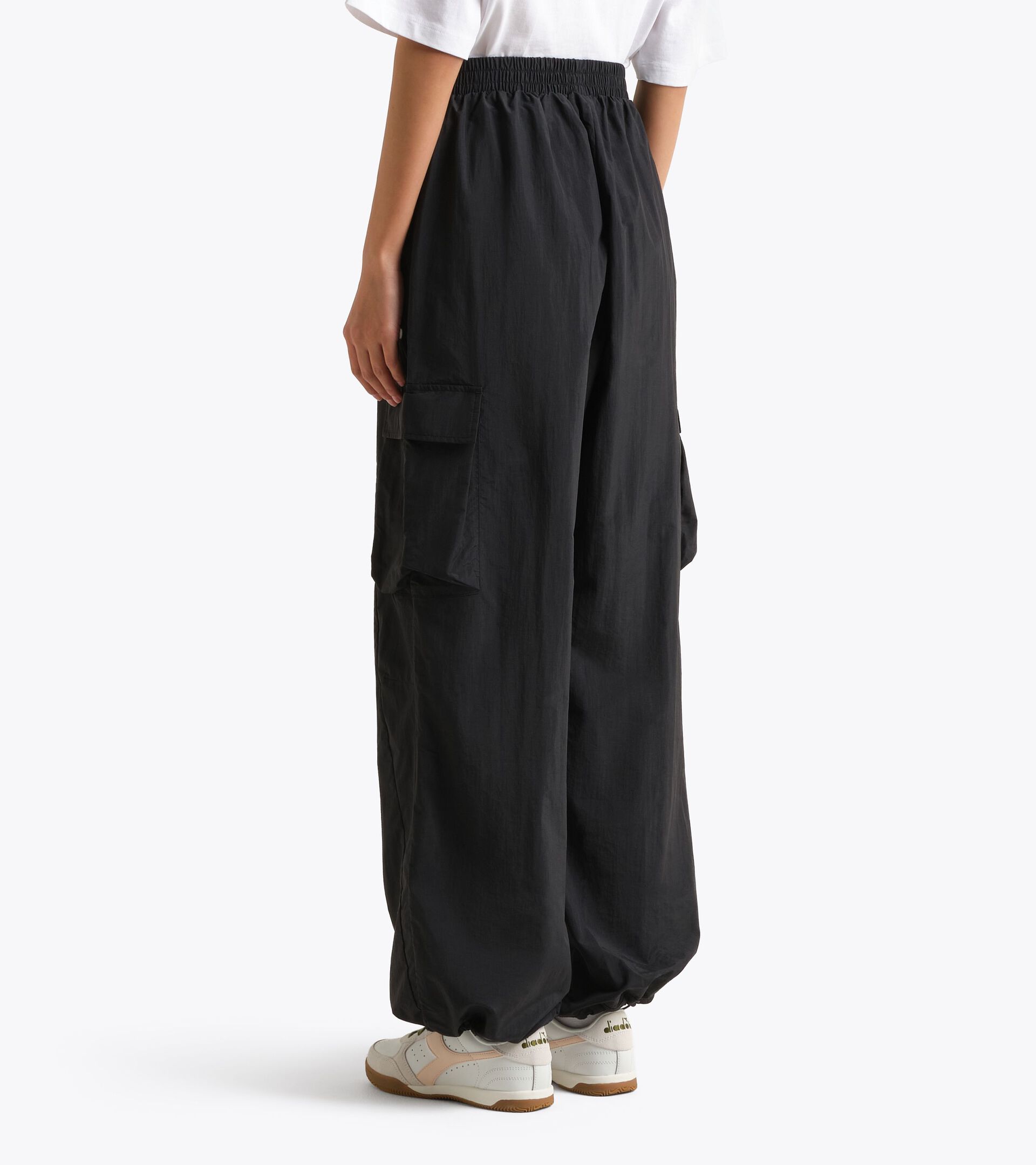 Ripstop nylon track pants - Women&rsquo;s
 L. TRACK PANTS LOGO BLACK - Diadora