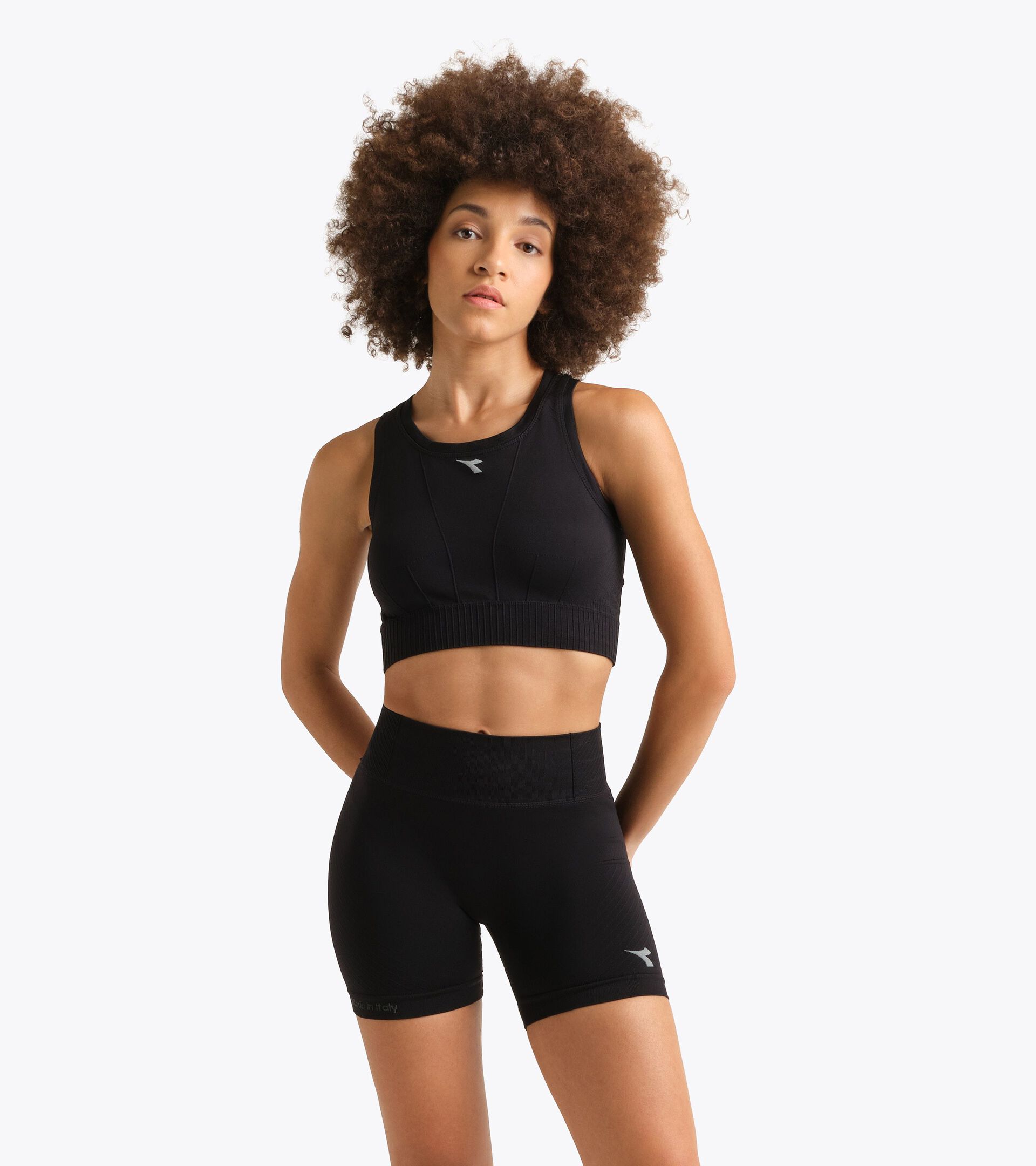 Technical top for temperature control -  Running - Men&rsquo;s L. TOP STRATOUNO BLACK - Diadora