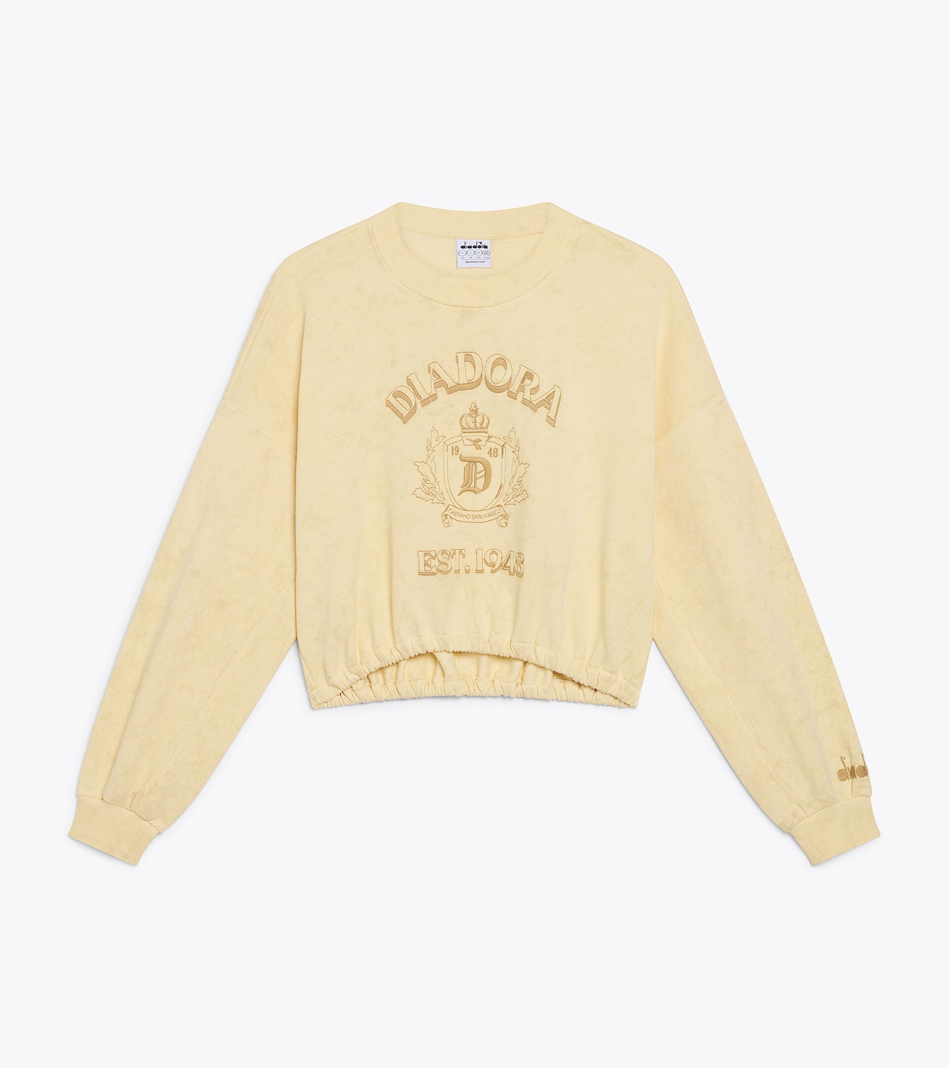 Jersey sweatshirt - Cropped - Women's L. SWEAT AVENUE LAB I BEIGE SHIFTY - Diadora