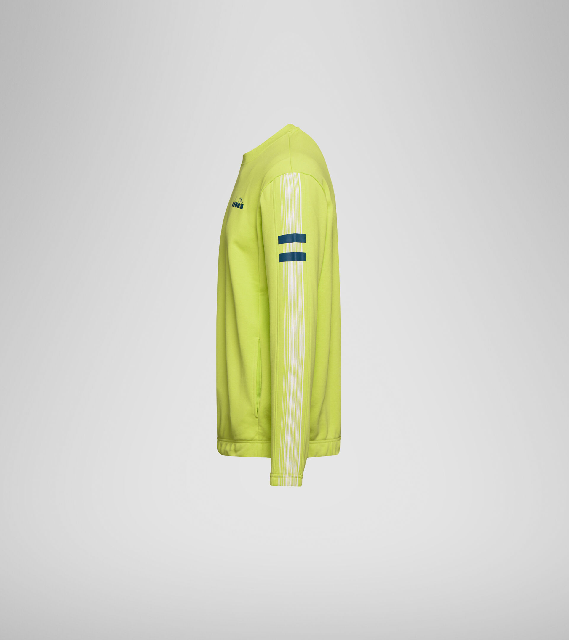 Crew-neck sweatshirt - Men SWEATSHIRT CREW BLKBAR LIME PUNCH - Diadora