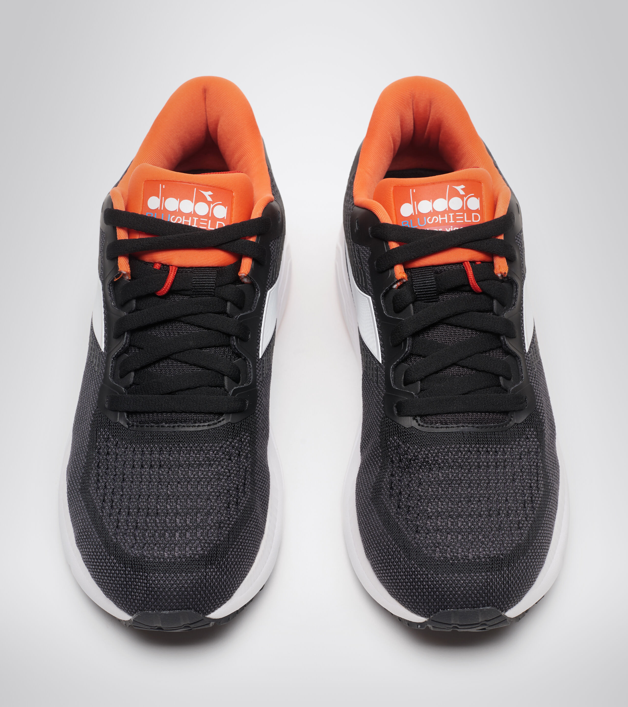Black and clearance orange shoes ladies