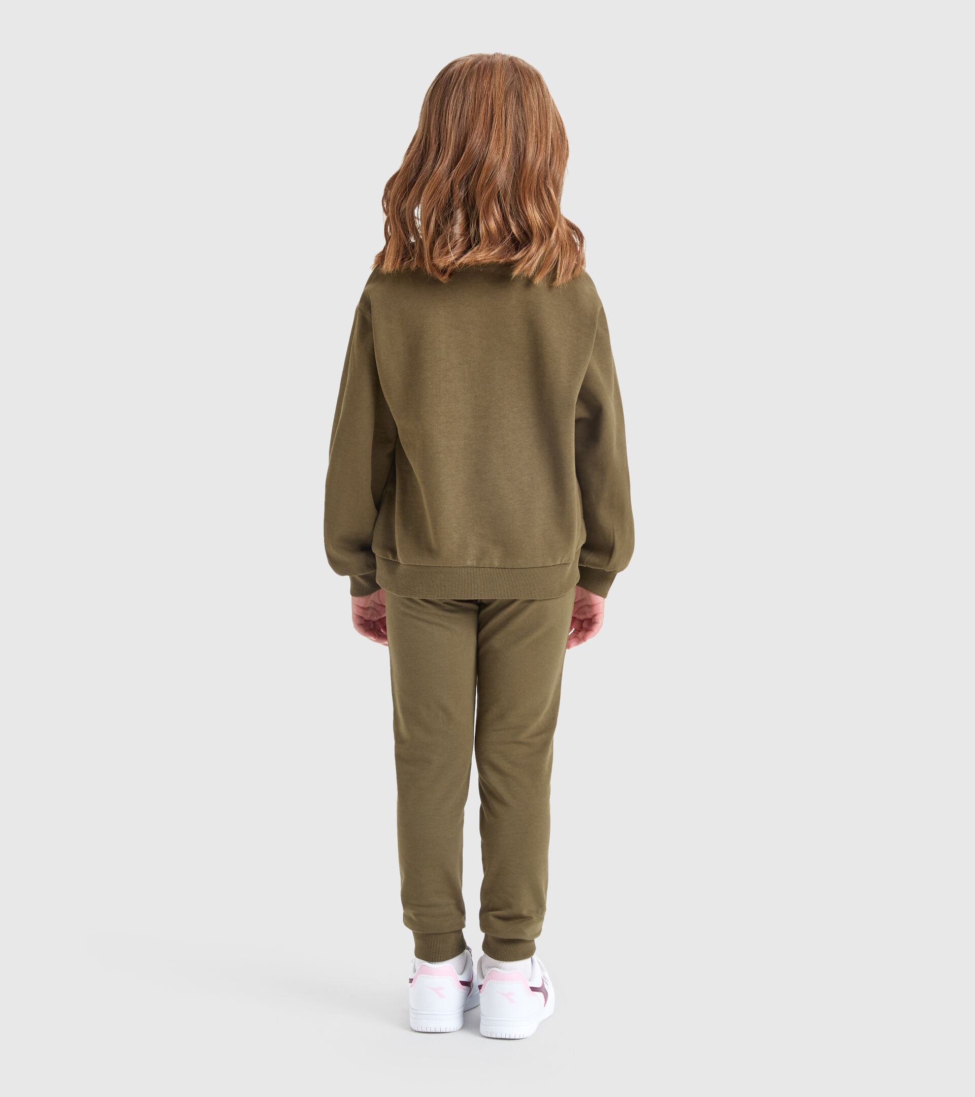 Sportliches Sweatshirt - Mädchen JG.TRACKSUIT GLEE MILITAROLIV - Diadora