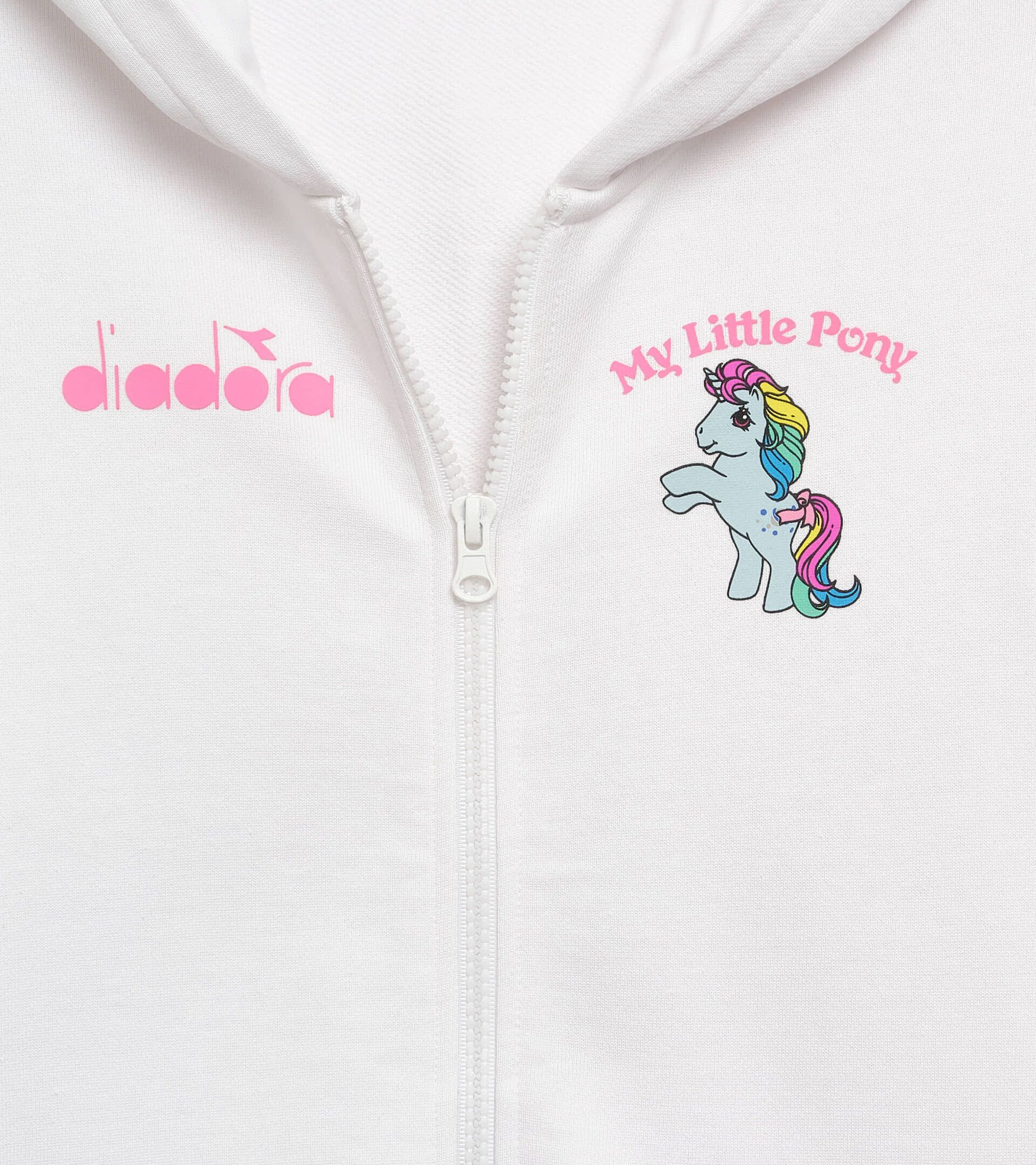 Hoodie My Little Pony - M&auml;dchen und Jungen JU. HOODIE FZ MY LITTLE PONY STRAHLEND WEISSE - Diadora