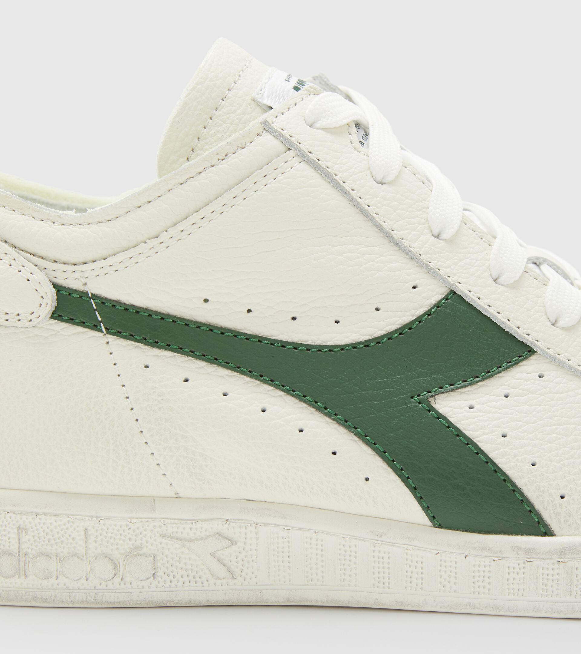 Sports shoes - Unisex GAME L WAXED ROW CUT WHITE/FOGLIAGE - Diadora