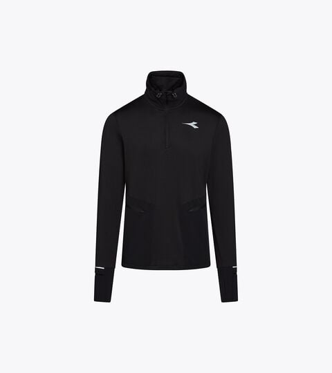 Thermoregulating Fleece with FIBRAZERO Yarns - Running Winter Protection - Men&rsquo;s WARM UP WINTER FIBRAZERO BLACK - Diadora