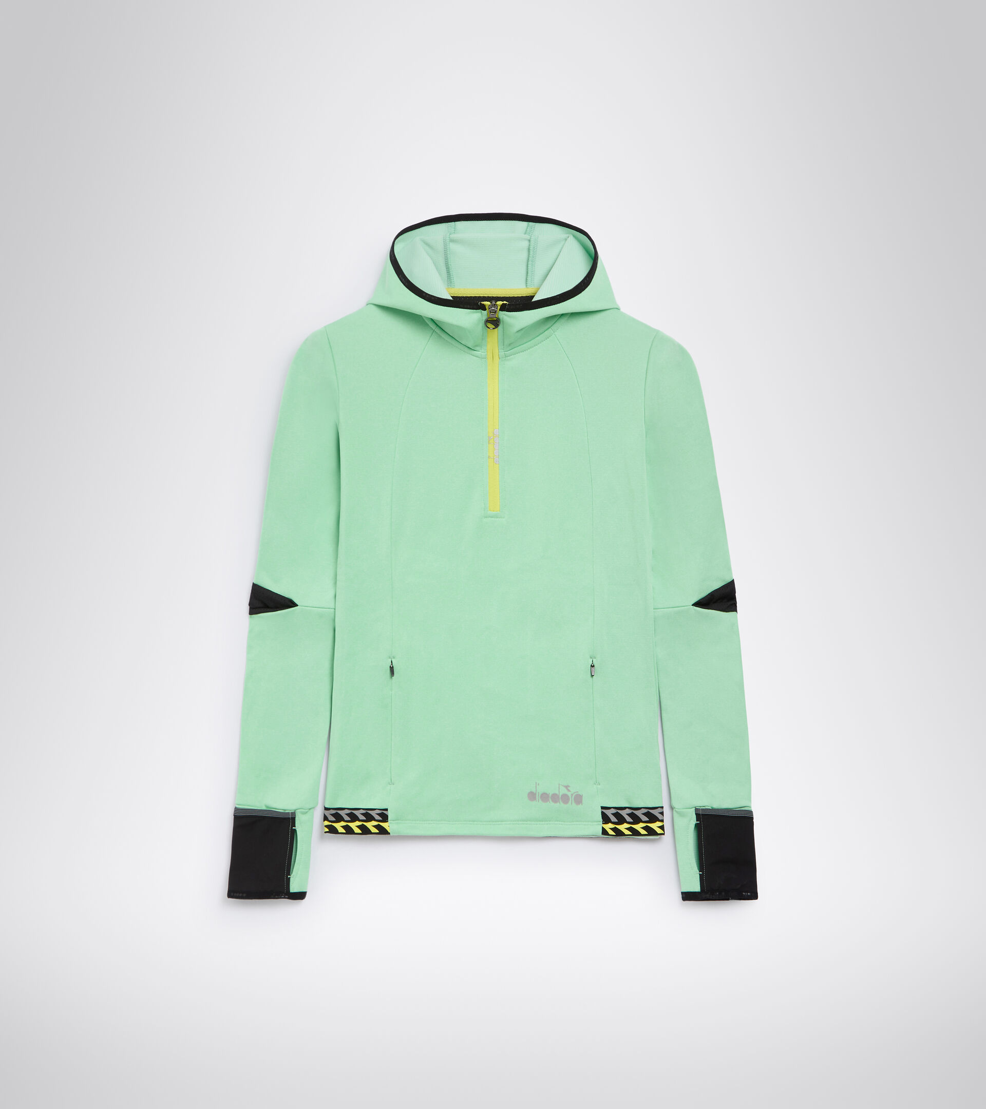 Apparel Sport DONNA L. HD WARM UP WINTER SWEAT VERDE FRESNO Diadora