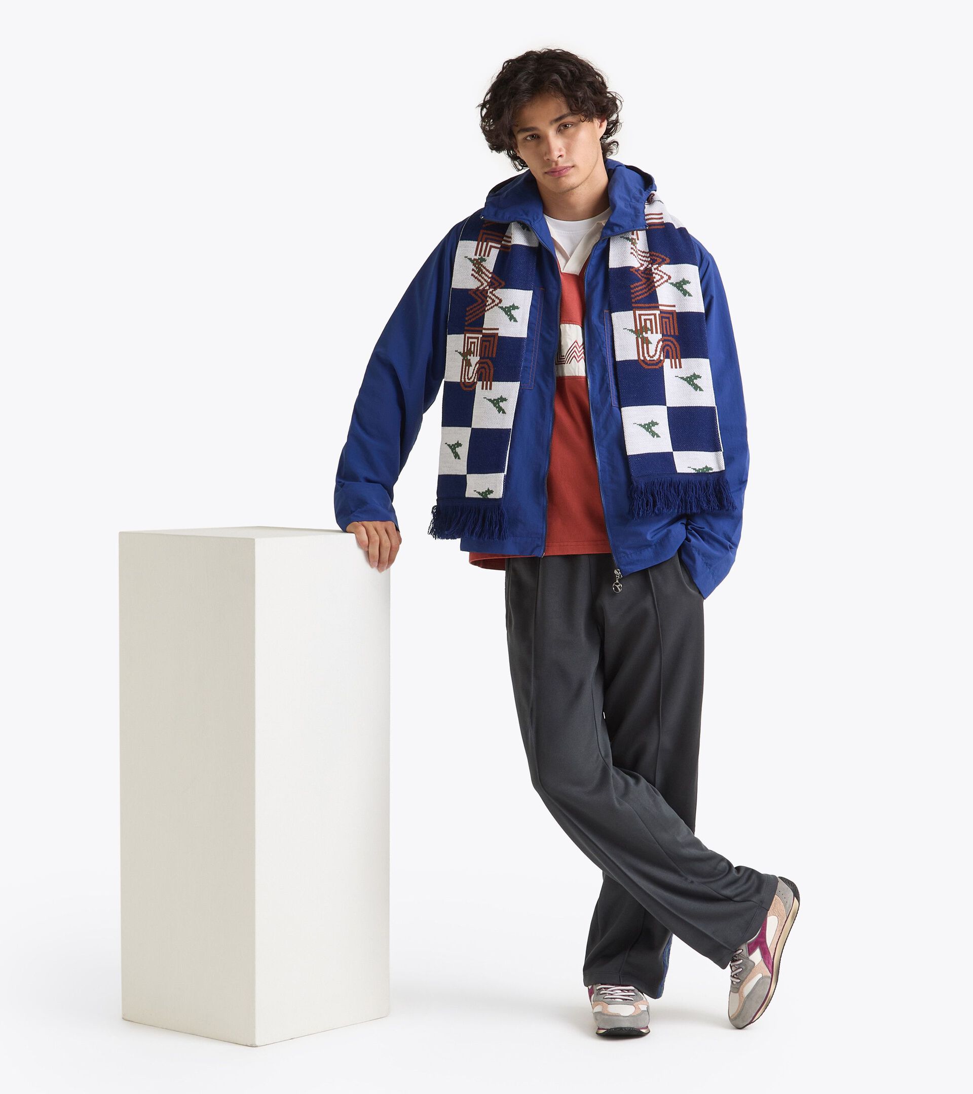 Legacy hooded windbreaker - Made in Italy - All-gender JACKET LEGACY BLUE LIMONGES - Diadora