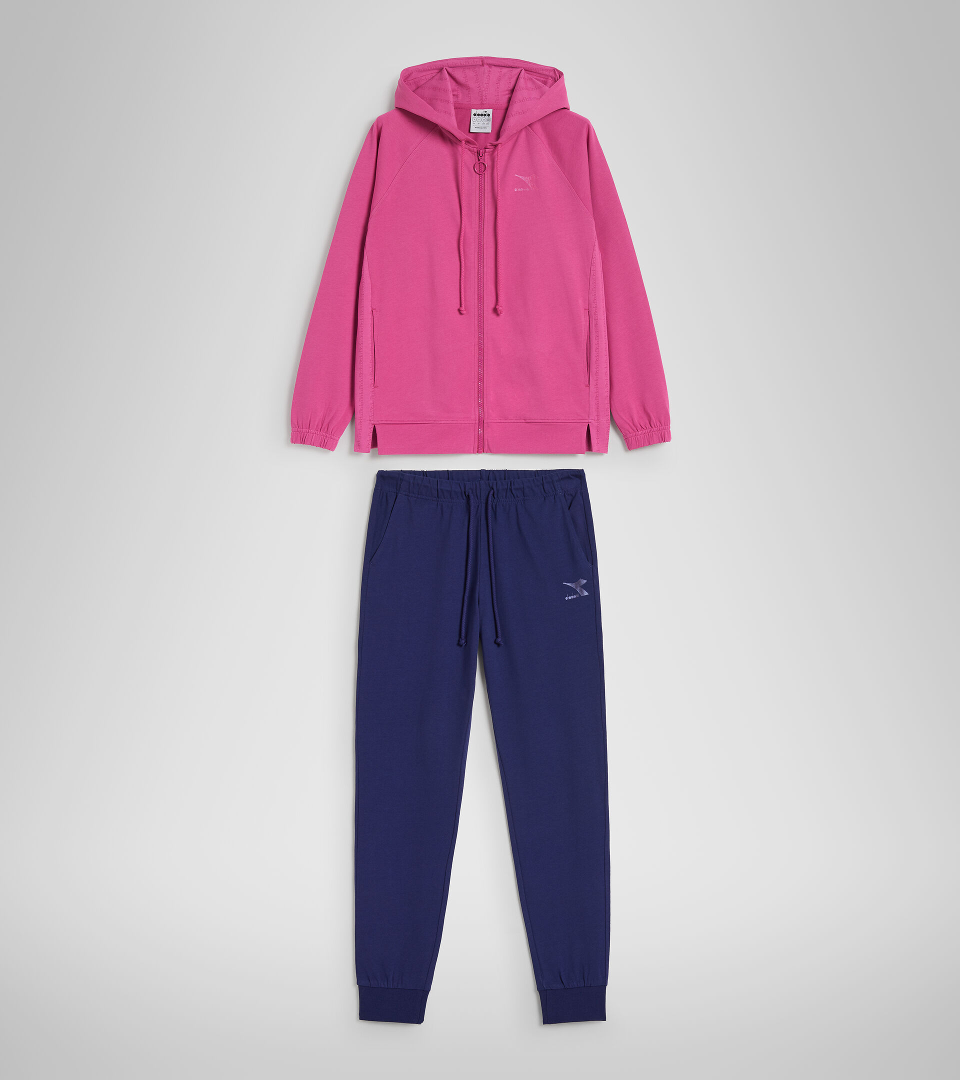 Sportlicher Trainingsanzug aus Baumwolle - Damen L.TRACKSUIT HD CORE ROSA IBIS - Diadora