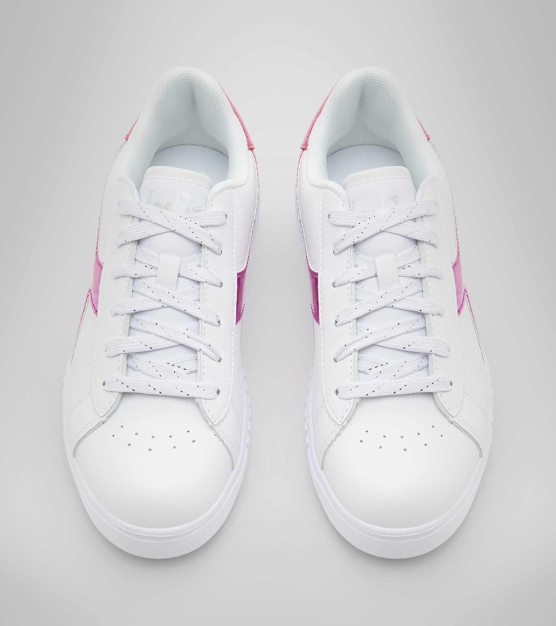 Sports shoes - Youth 8-16 years GAME STEP DIAMONDS GS WHITE/FUCHSIA PINK - Diadora
