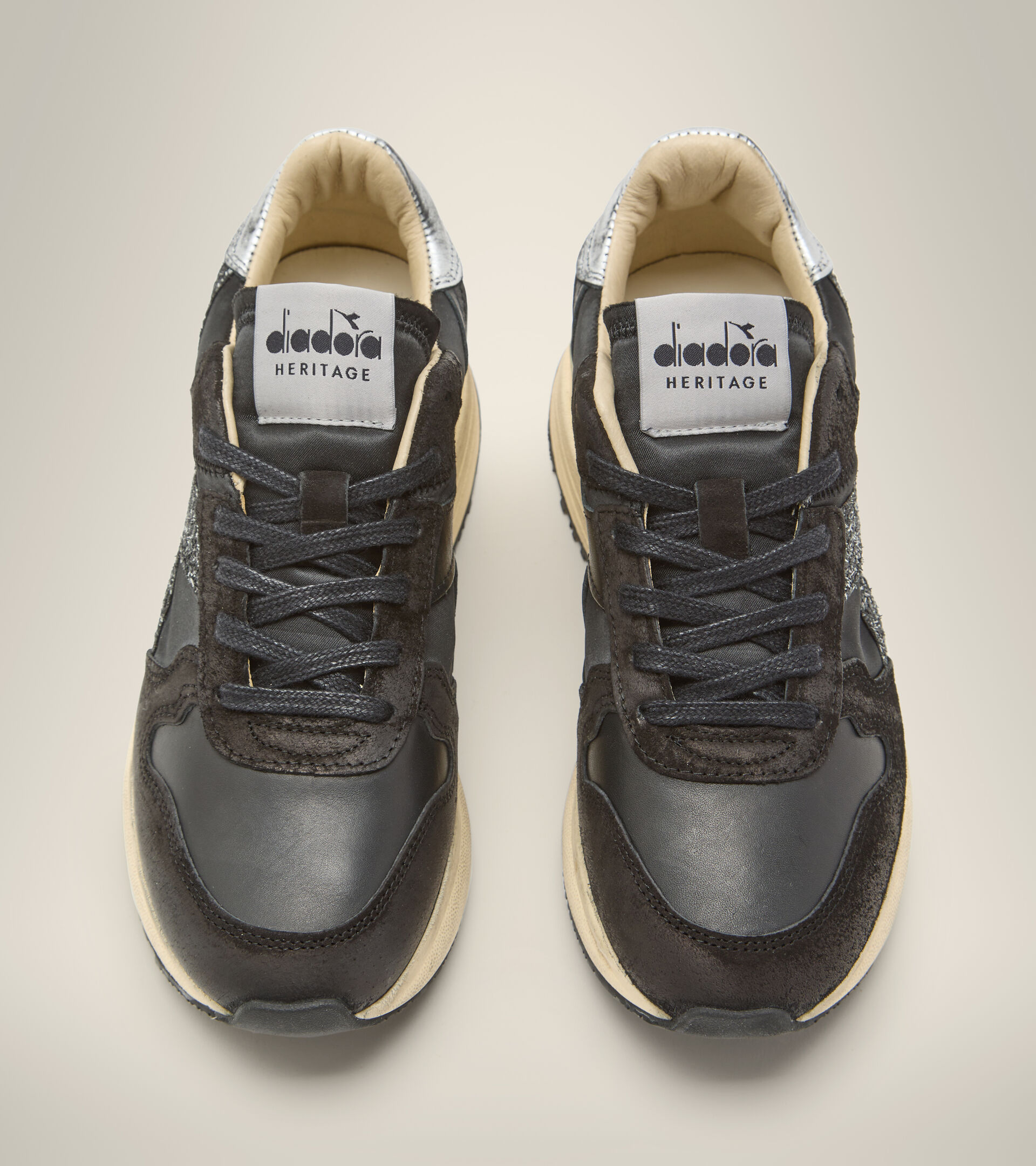 Heritage shoes - Women VENUS GLITTER DIRTY BLACK - Diadora