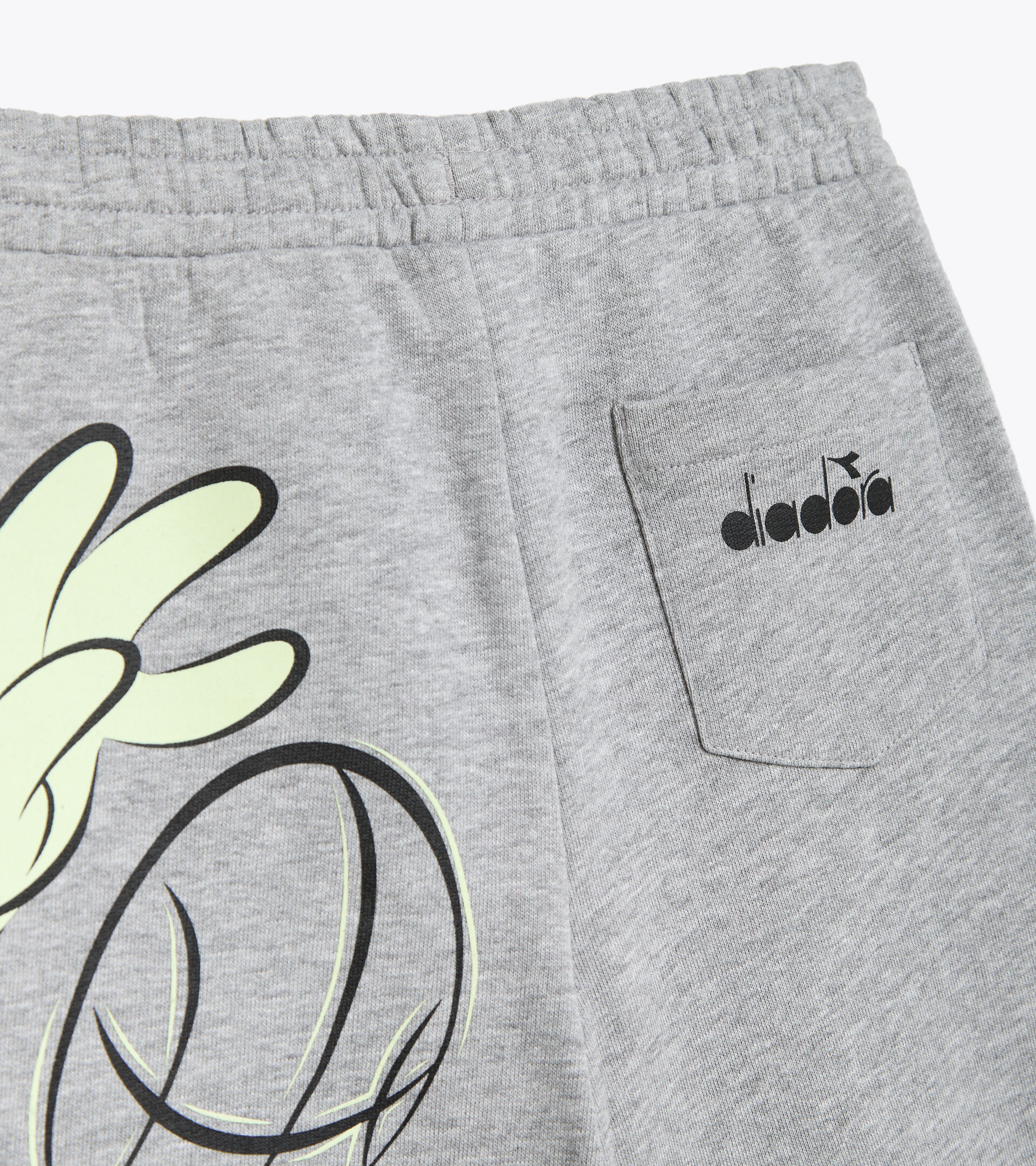Cotton bermuda shorts - Kids JU.BERMUDA WB LIGHT MIDDLE GRAY MELANGE - Diadora