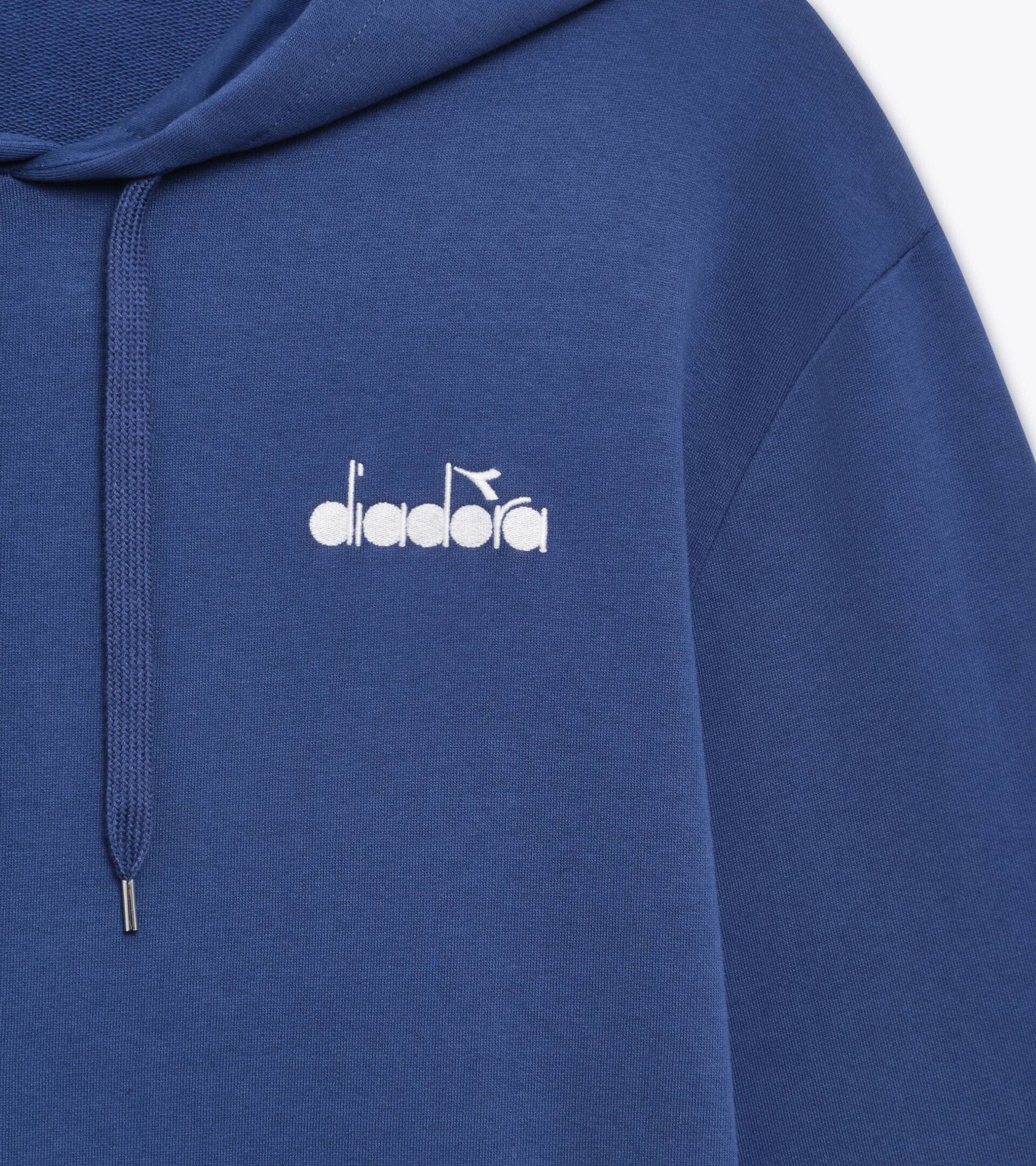 Color block hoodie - All-Gender HOODIE LOGO NAVY PEONY - Diadora