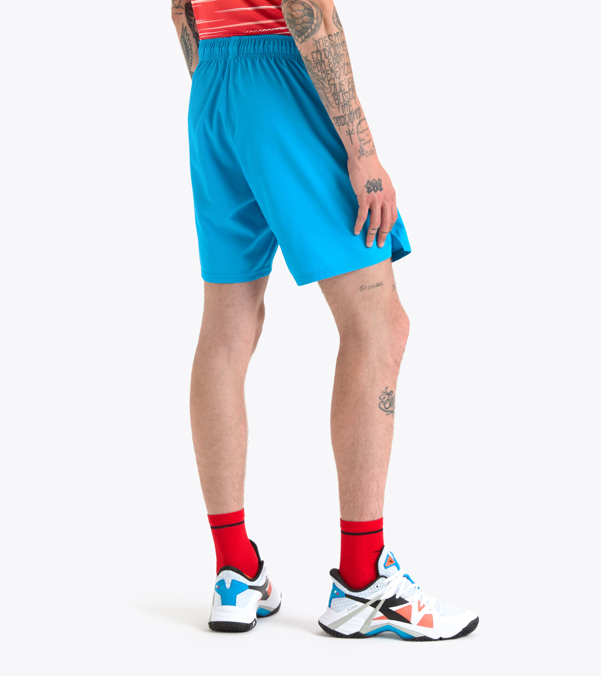 Training Bermuda shorts - Men BERMUDA ICON TURQUOISE BLUE - Diadora