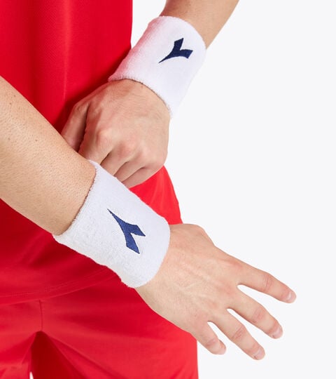 WRISTS BAND COURT LARGE, OPTICAL WHITE Wristband WRISTS BAND COURT LARGE OPTICAL WHITE - Diadora