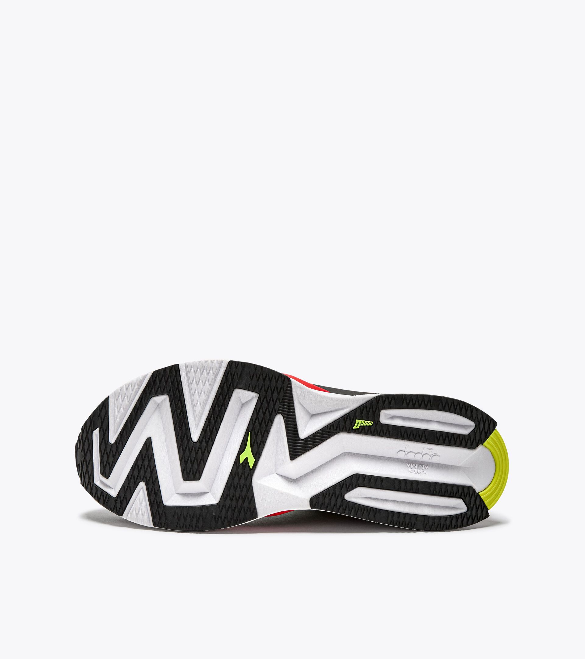 Made in Italy running shoe - Lightness and cushioning - All gender ATOMO V7000-2 BLACK/YELLOW FLUO (C0871) - Diadora