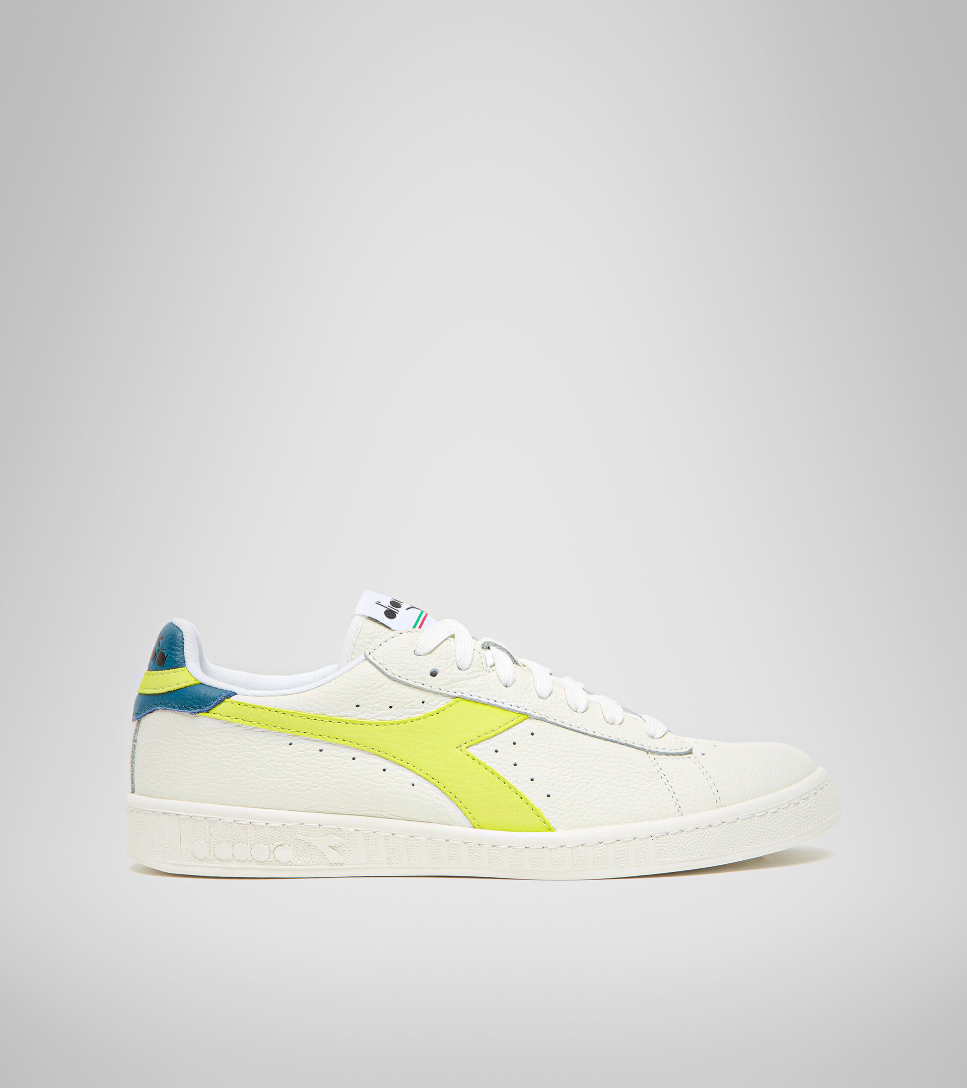 Trainer - Unisex GAME L LOW WHITE/SULPHUR GREEN/BLUE CORAL - Diadora