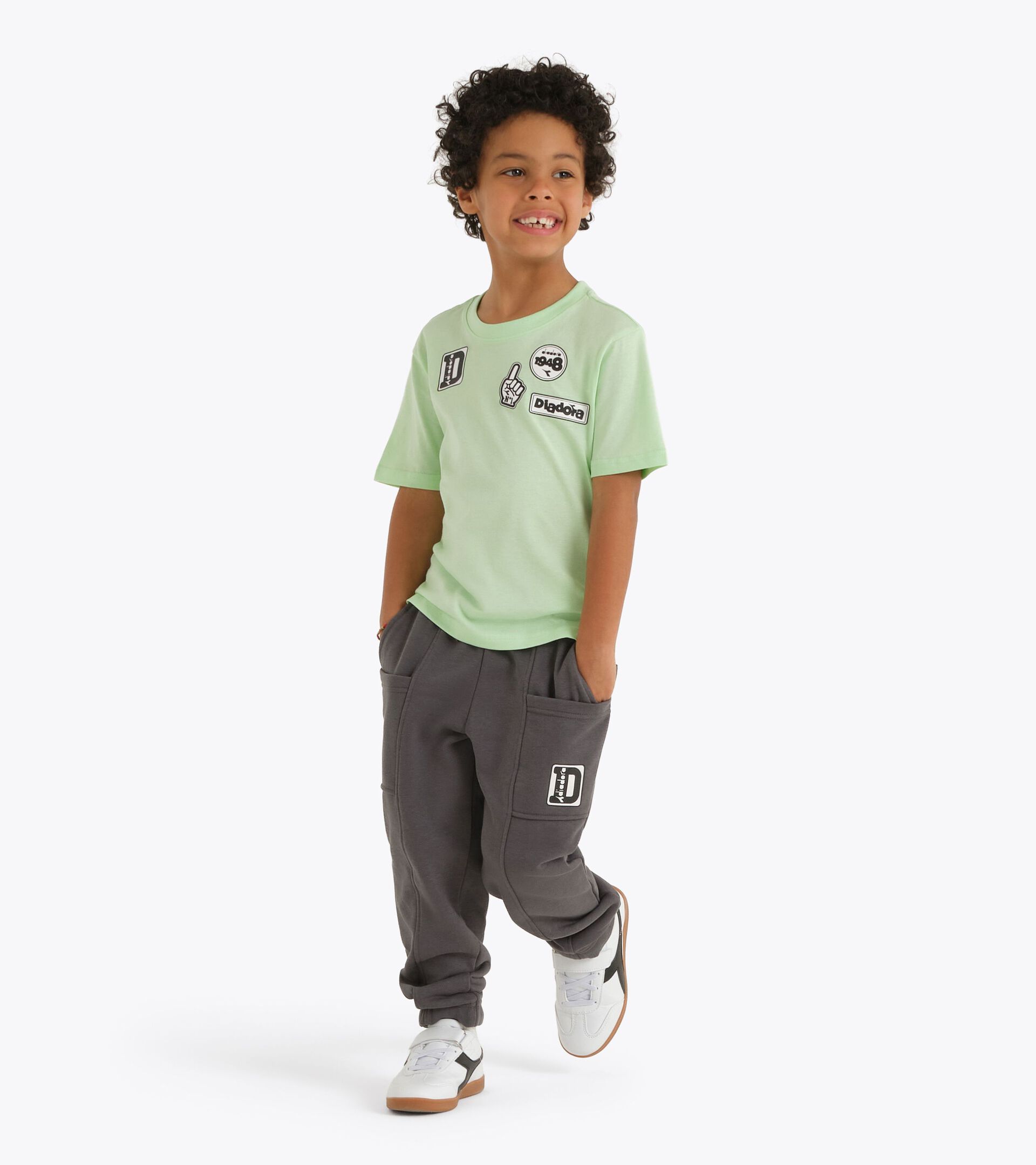 T-shirt en coton - Gar&ccedil;on
 JB. T-SHIRT SS ESS. SPORTS SL VERT PATINE - Diadora