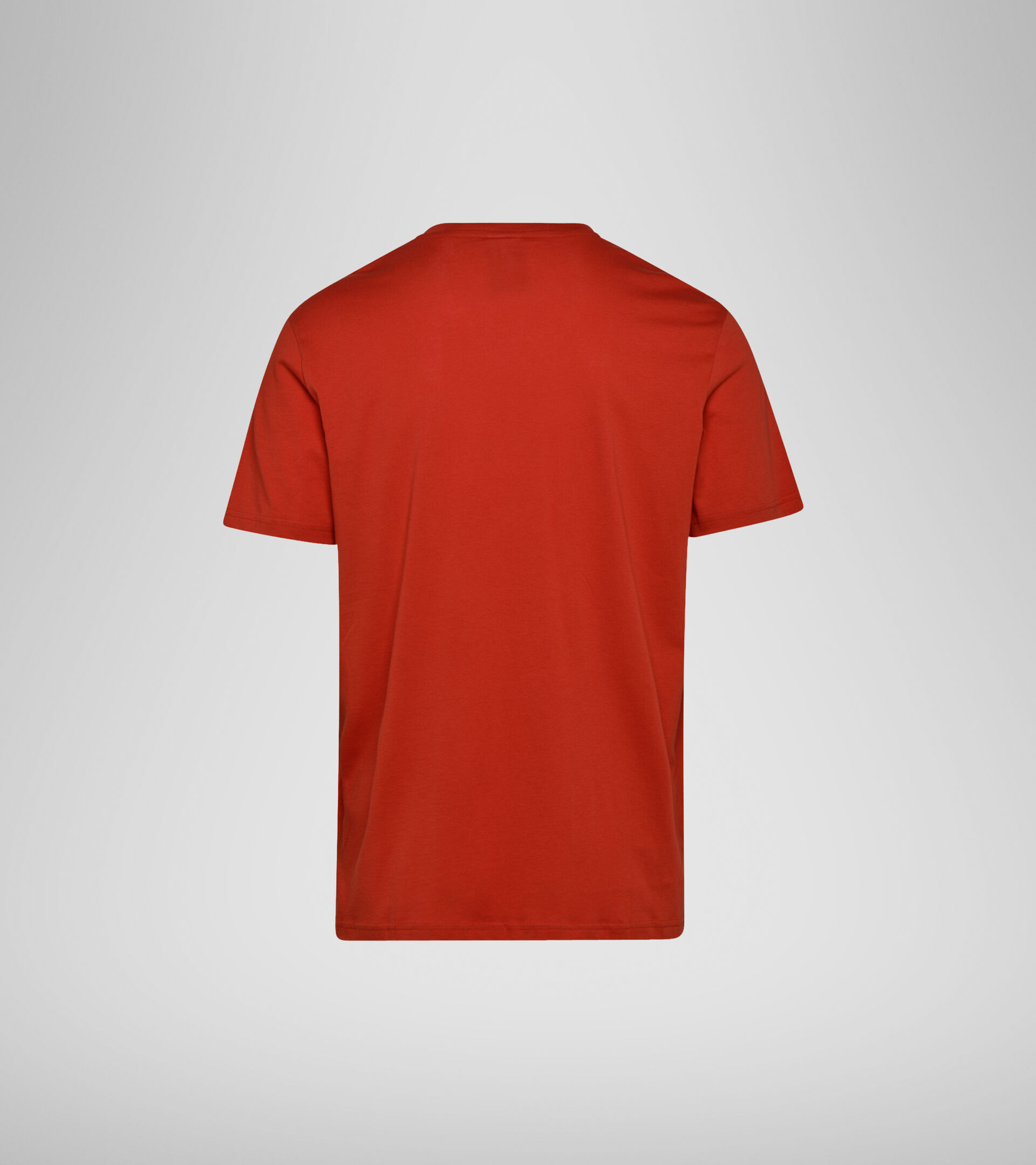 Apparel Sport UOMO T-SHIRT SS BIG LOGO ROSSO LAVA FUSA Diadora