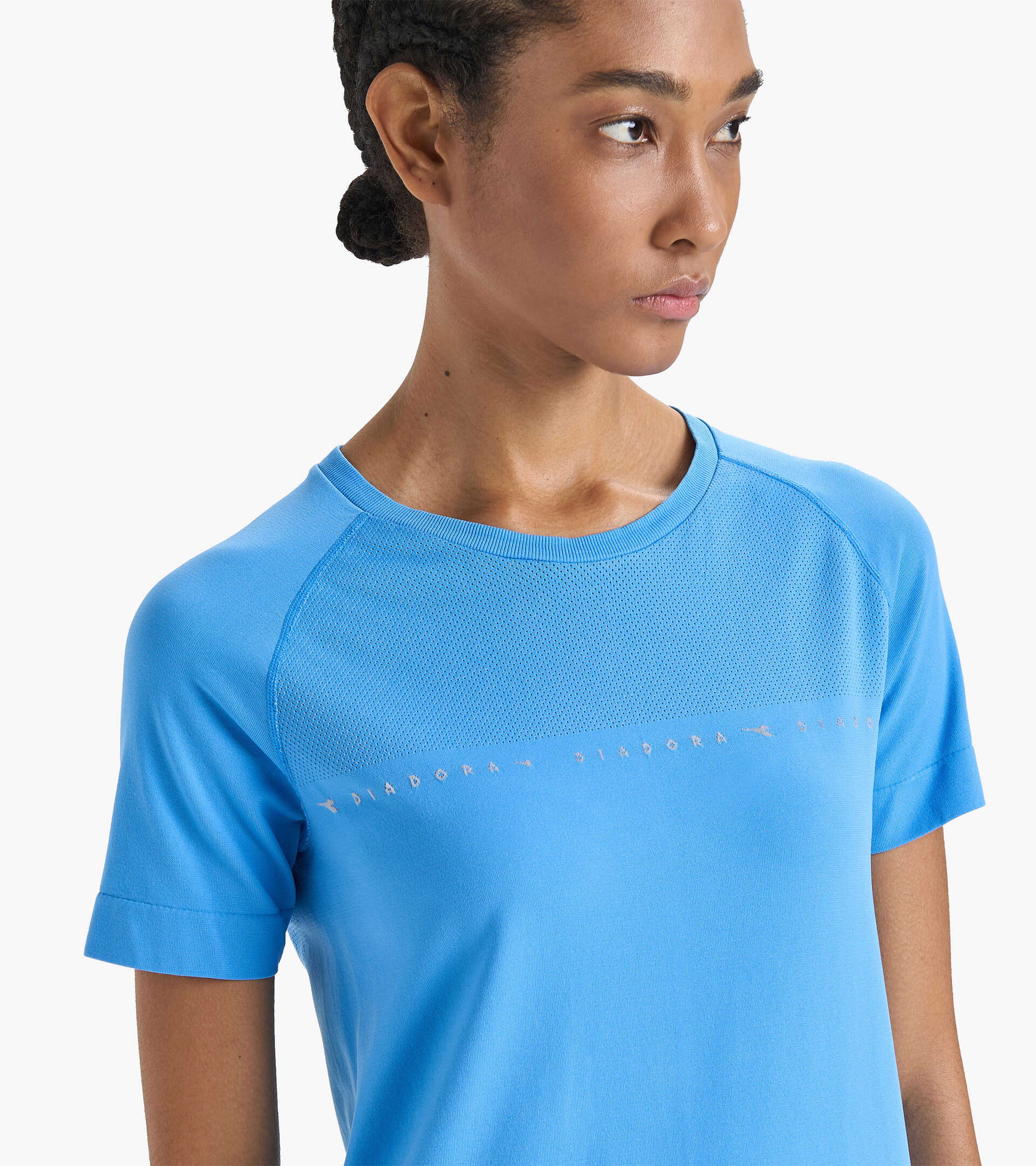 Made in Italy running t-shirt - Women  L. SS SKIN FRIENDLY T-SHIRT BONNIE SKY-BLUE - Diadora