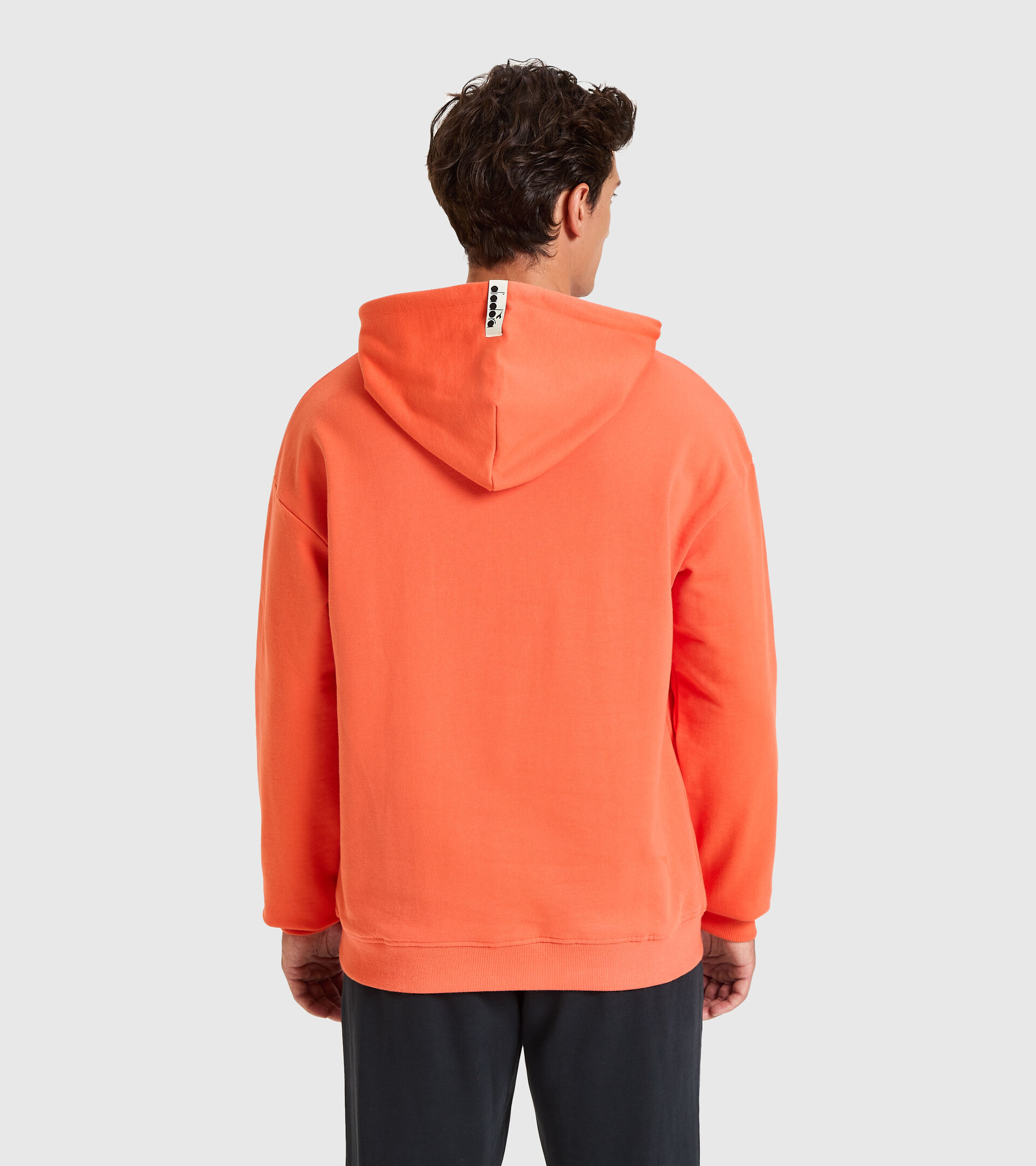 Hooded sweatshirt - Unisex HOODIE DIADORA HD RED TIGERLILY - Diadora
