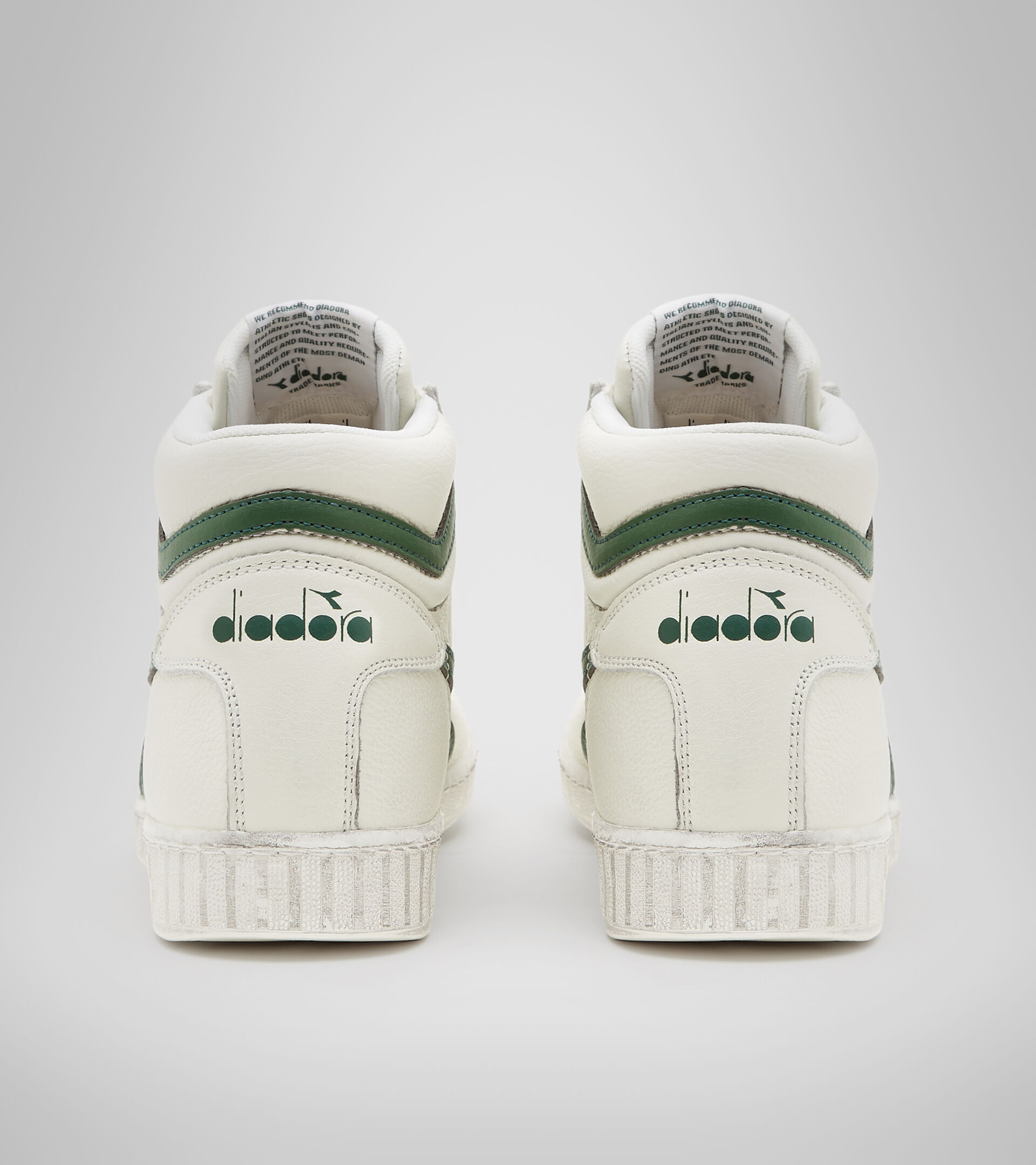 Footwear Sportswear UNISEX GAME L HIGH WAXED BIANCO/FOGLIAME Diadora