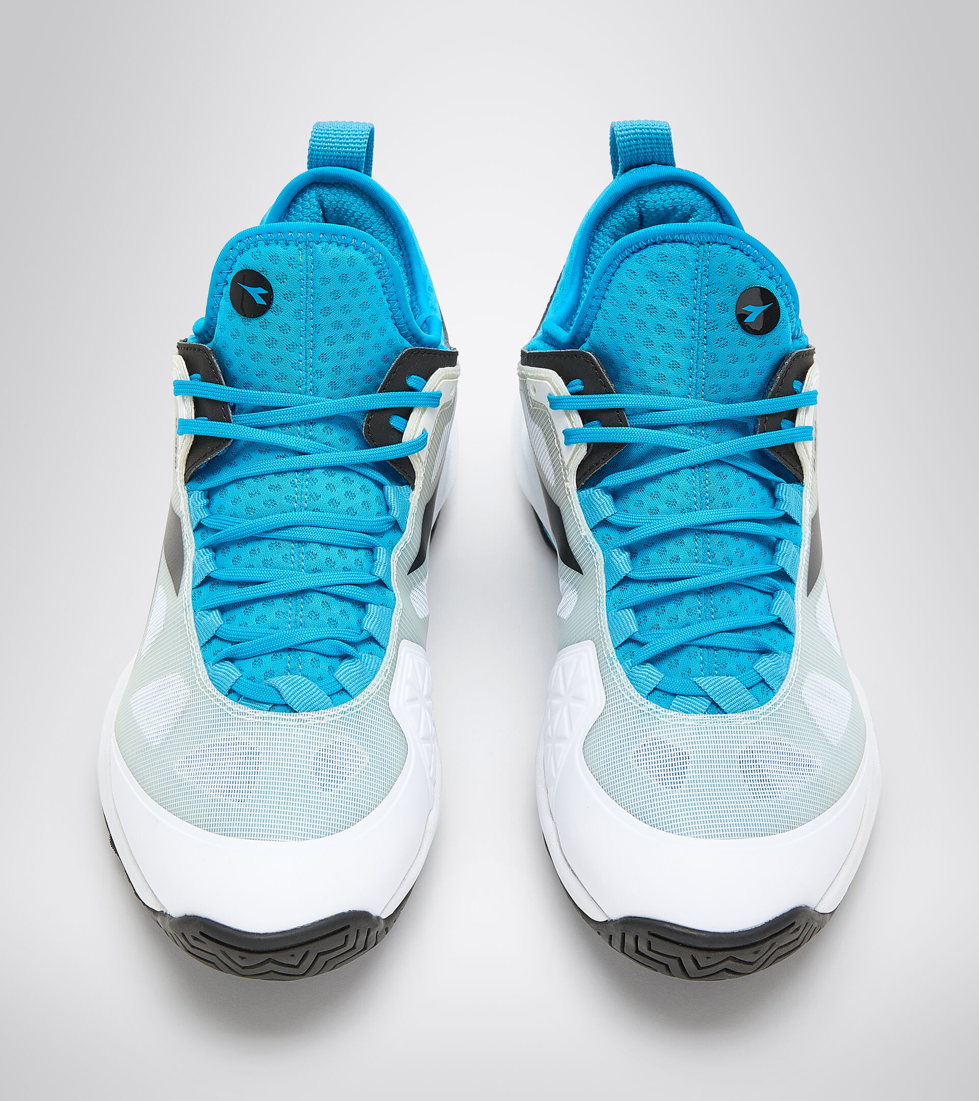 Clay and hard court tennis shoe - Men SPEED BLUSHIELD FLY 3 + AG WHITE/BLACK/BLUE JEWEL - Diadora