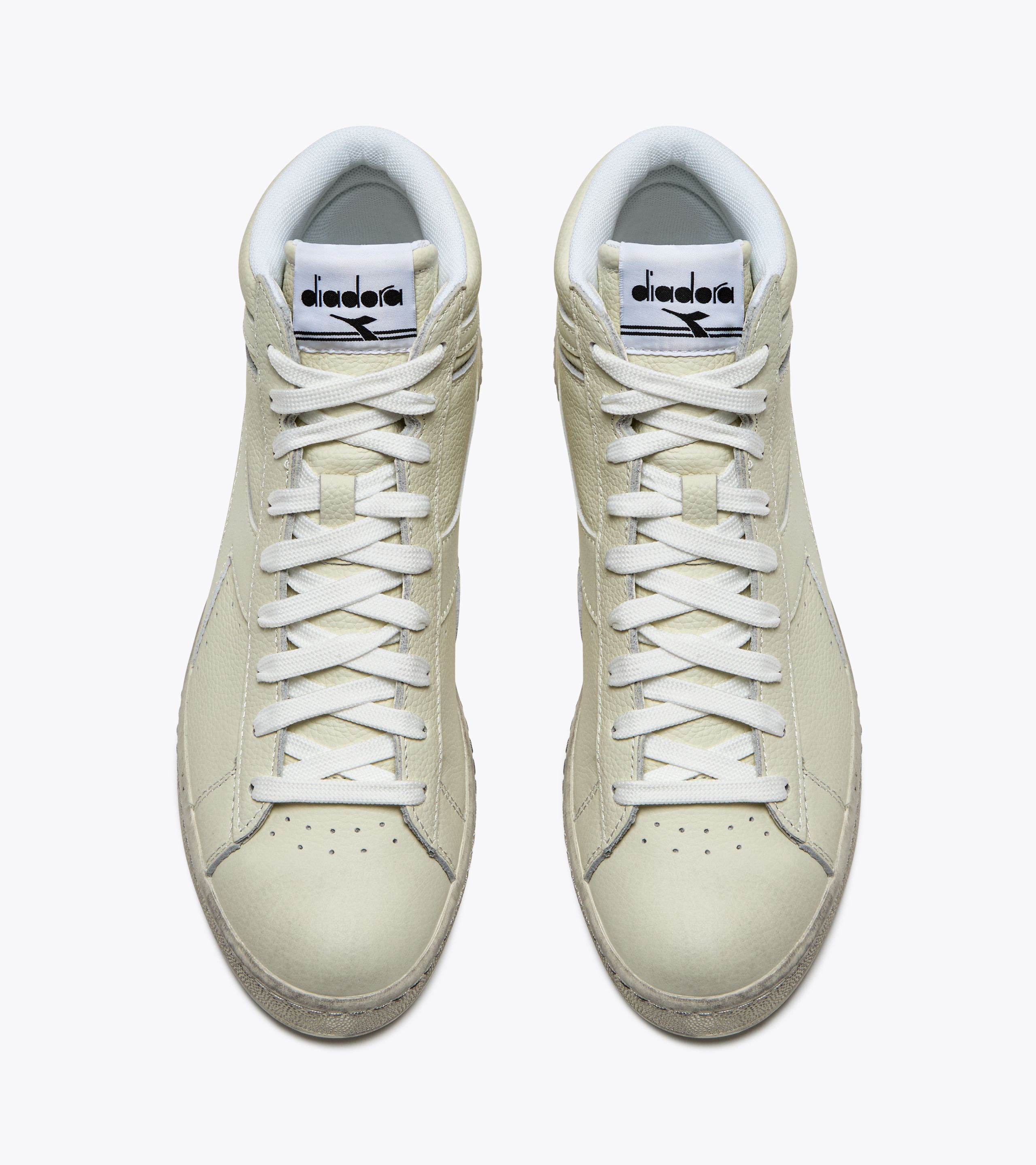 Diadora game l discount high waxed white