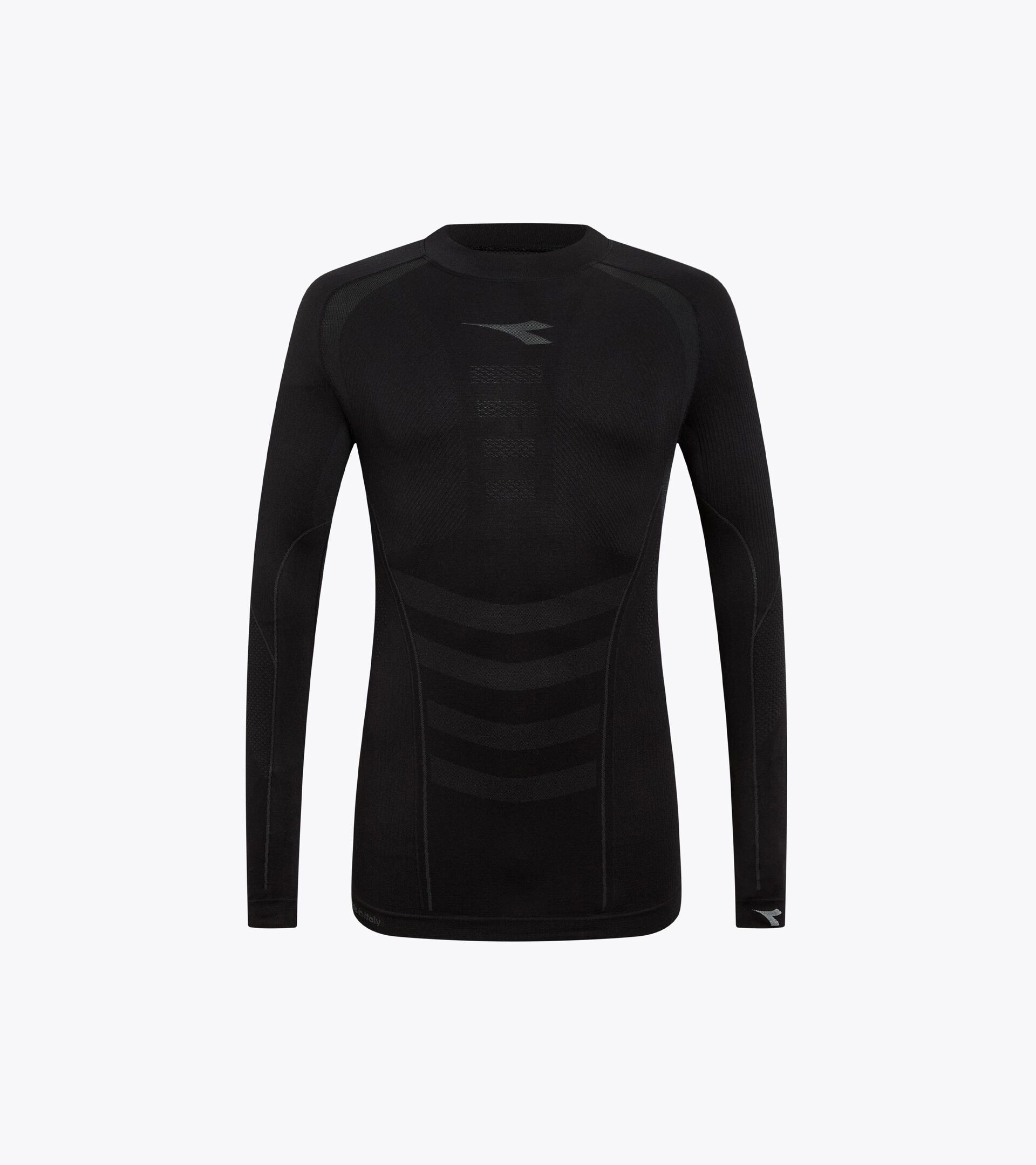 Made In Italy technical turtleneck - Running - Men’s LS TURTLE NECK STRATOZERO BLACK - Diadora