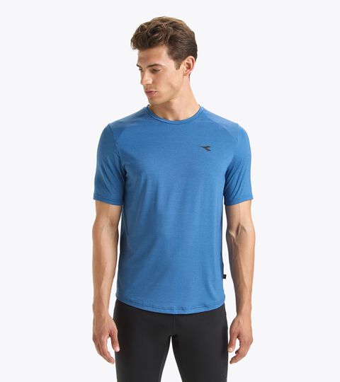 T-shirt running - Uomo SS T-SHIRT TECH BLU OLANDESE. - Diadora