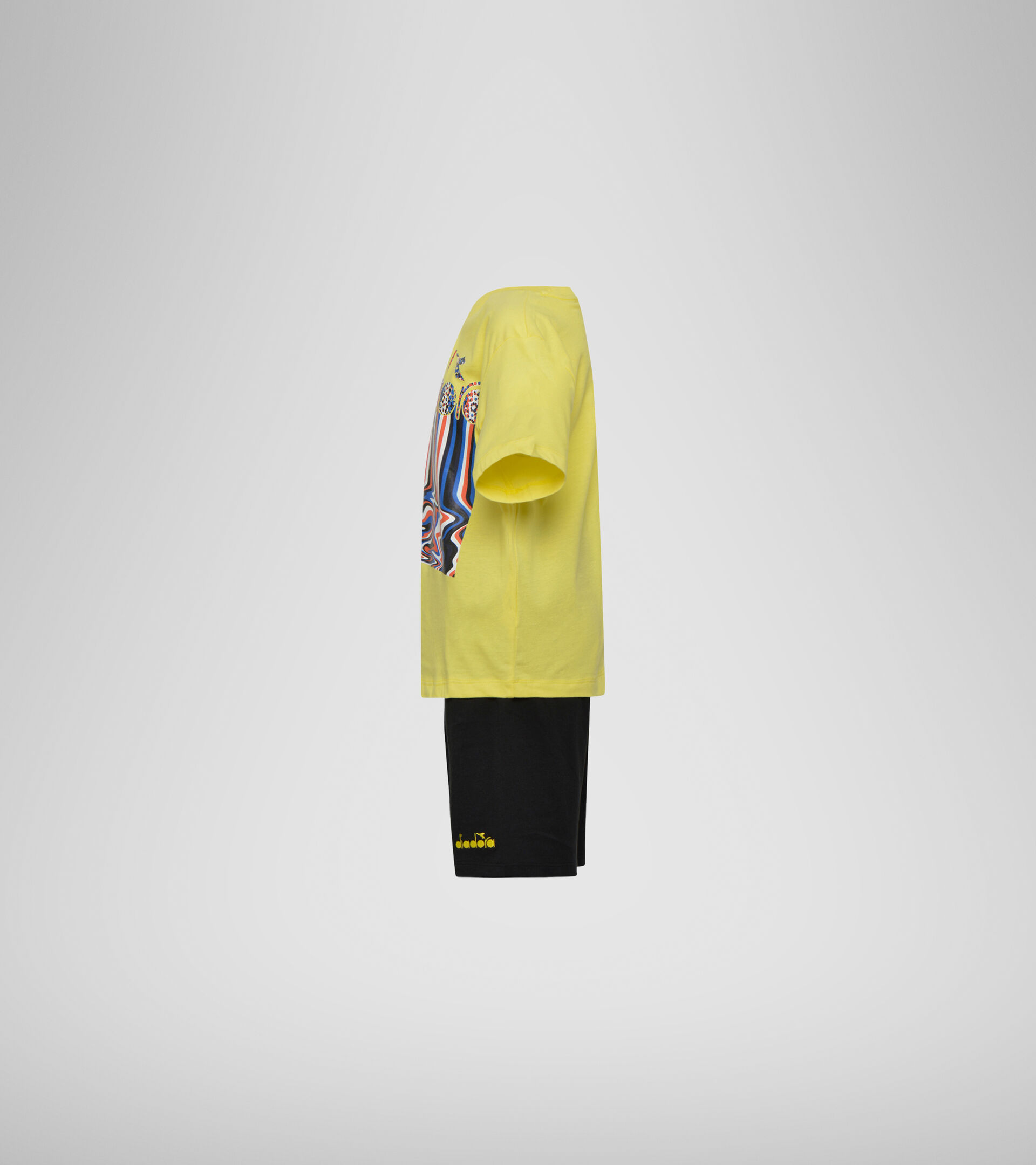 Apparel Sport BAMBINO JB. SET SS LOGO DRIP GIALLO CELIDONIA Diadora