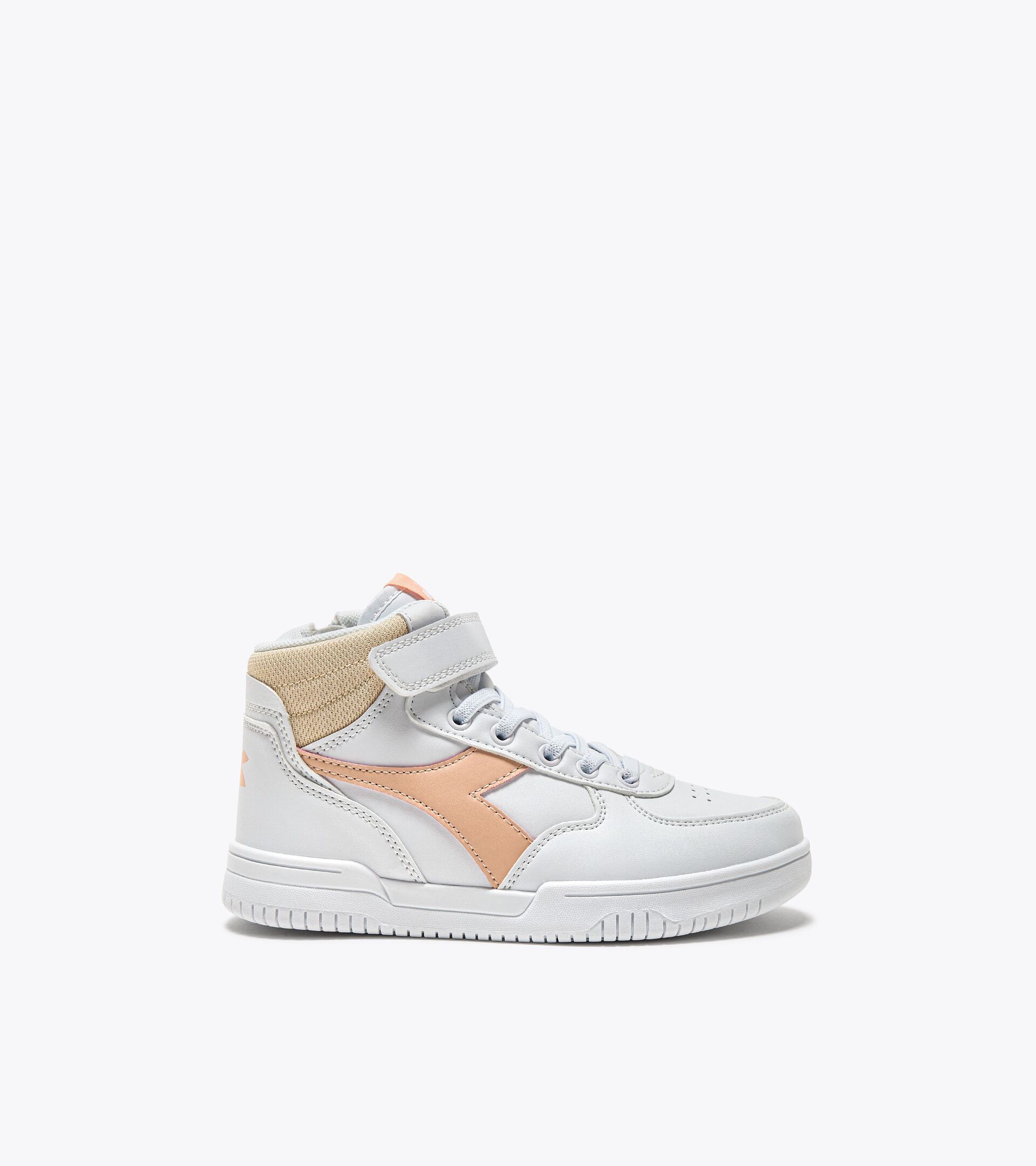 Sports shoes - Kids 4-8 years RAPTOR MID PS WHITE/PEACH PARFAIT - Diadora