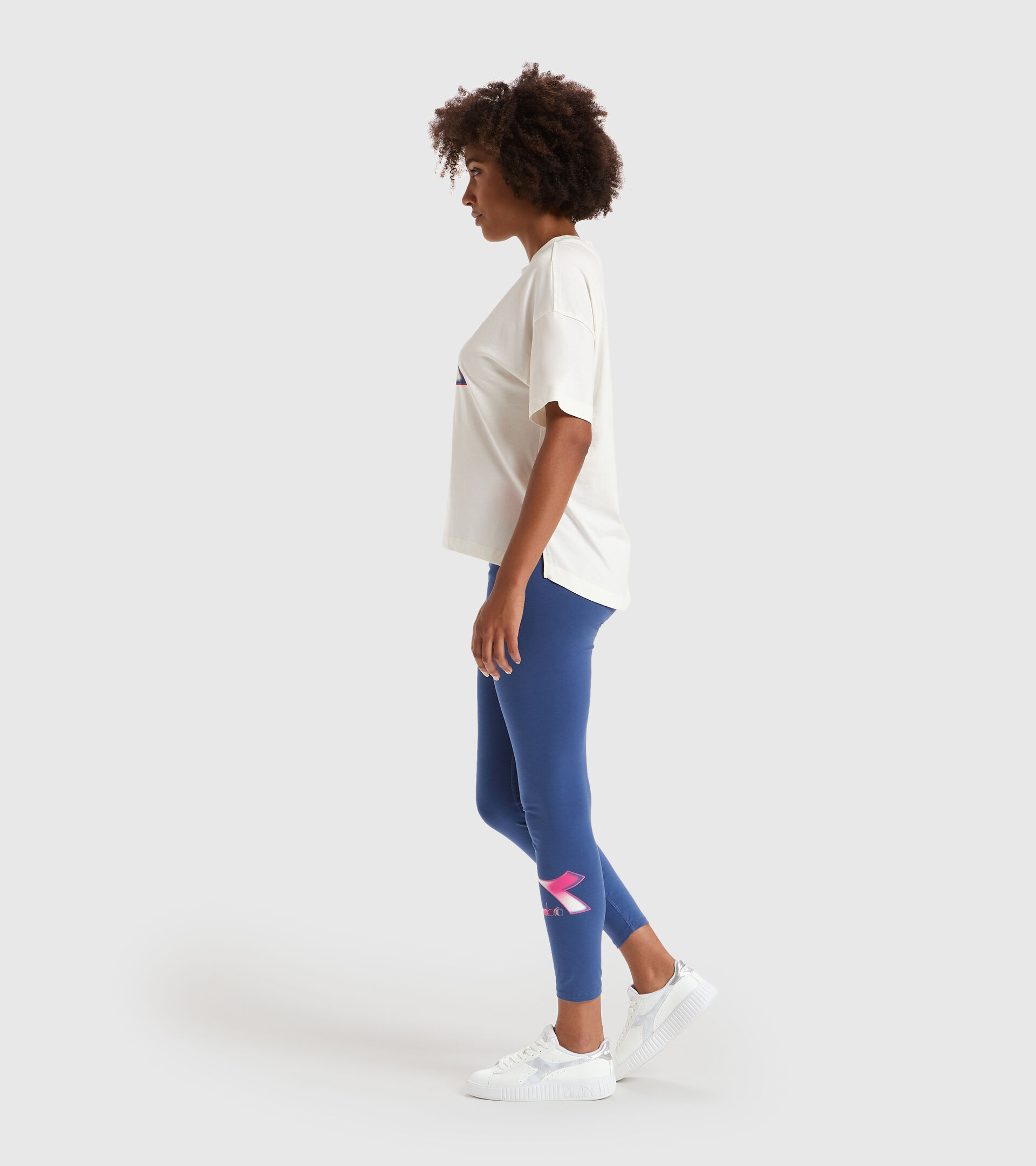 Sporthose - Damen L.LEGGINGS LUSH BIJOU BLAU - Diadora